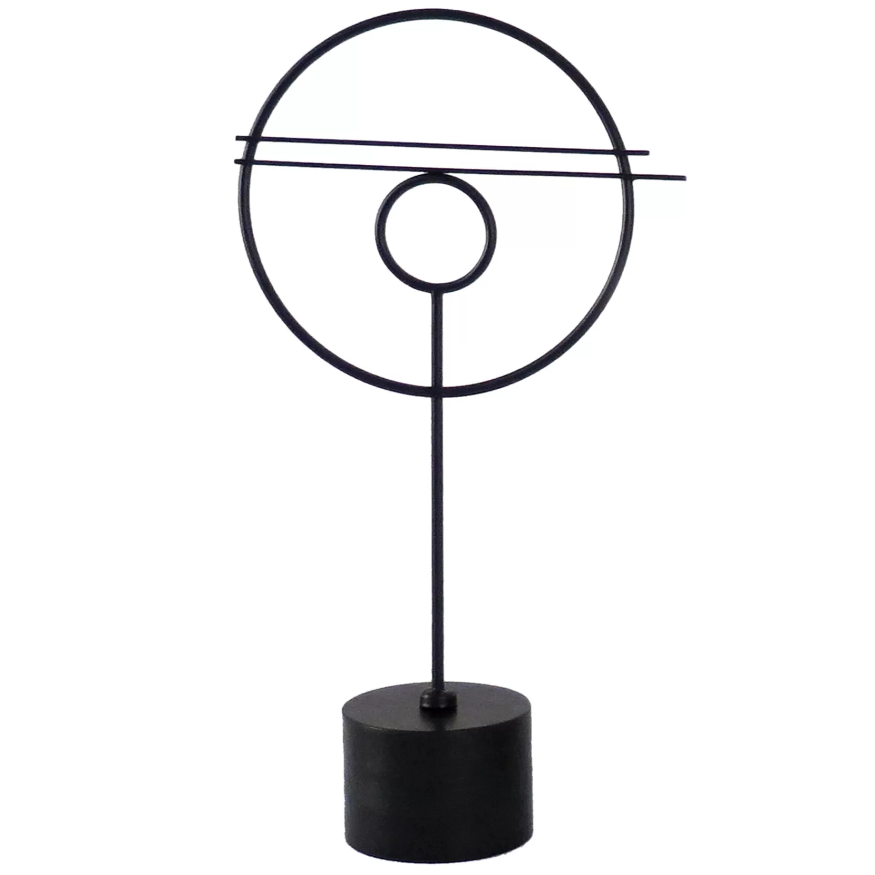 * Attractive Black Metal Round Tabletop Decor, 20