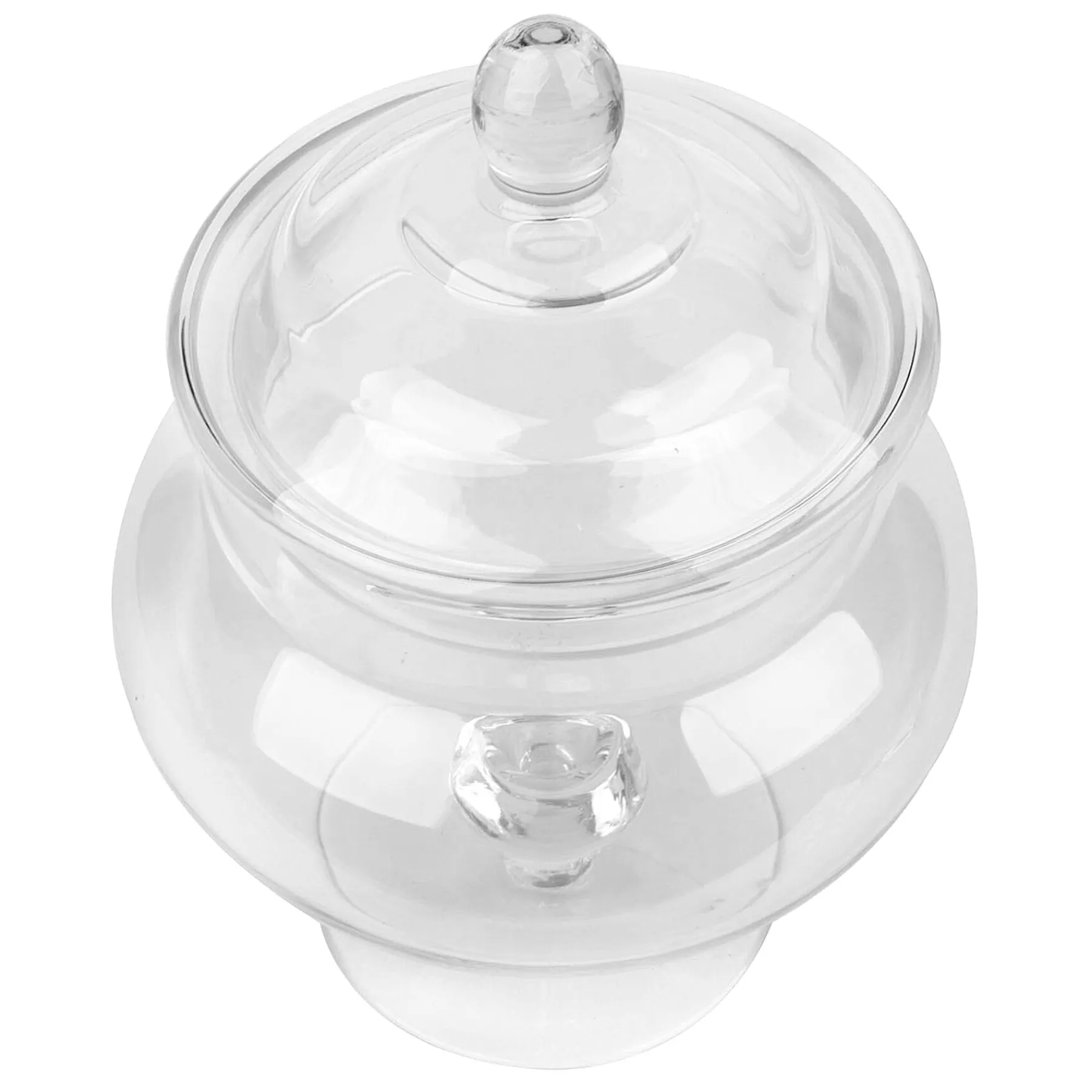 * Attractive Clear Glass Apothecary Jar, 10