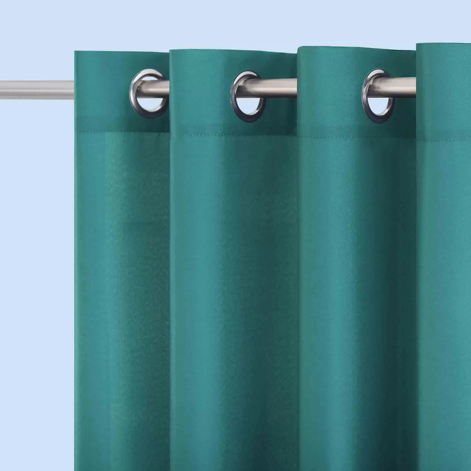 * Attractive Darian Turquoise Outdoor Light Filtering Curtain Panel, 84