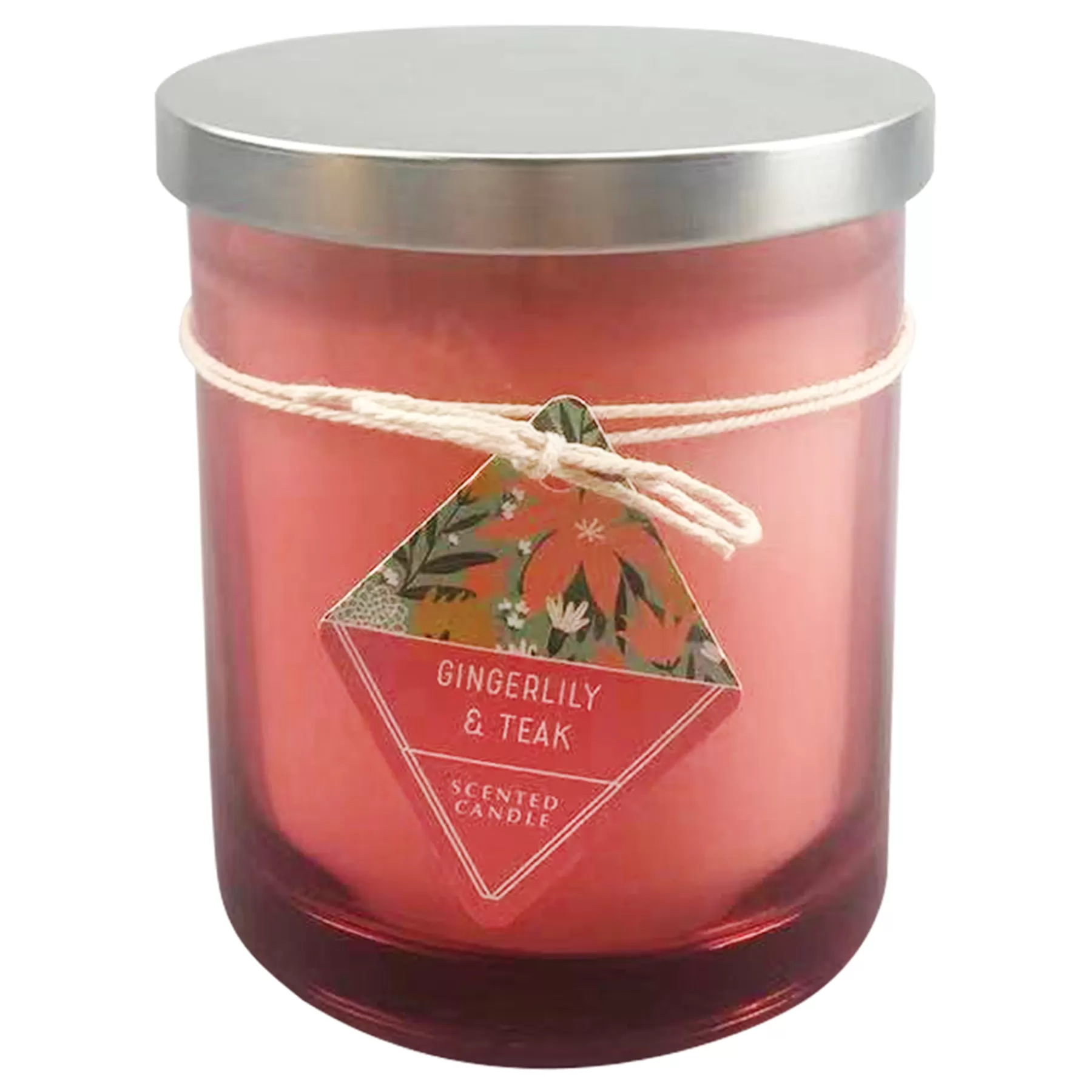 * Attractive Gingerlily & Teak Scented Jar Candle, 11Oz