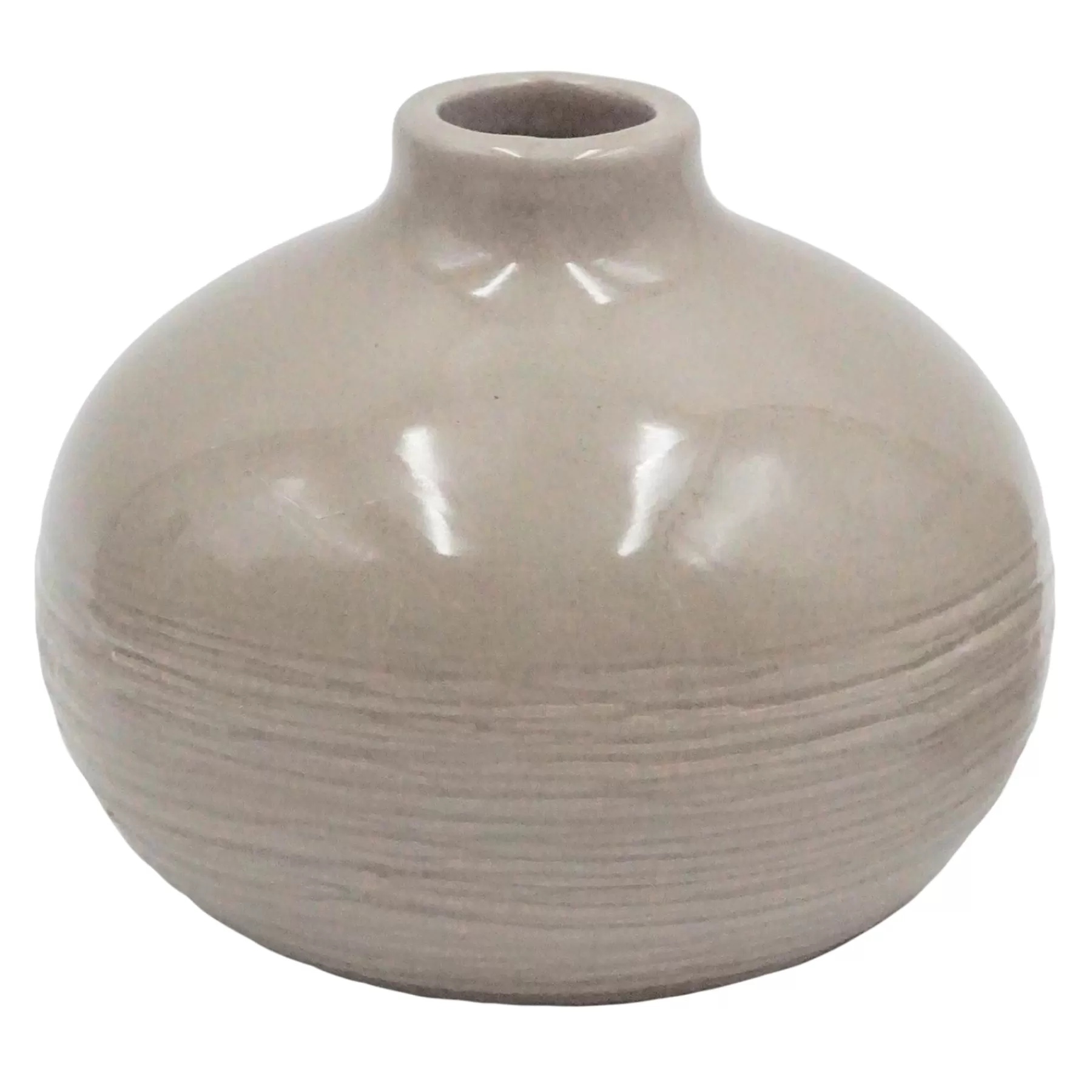 * Attractive Tan Ceramic Vase, 4