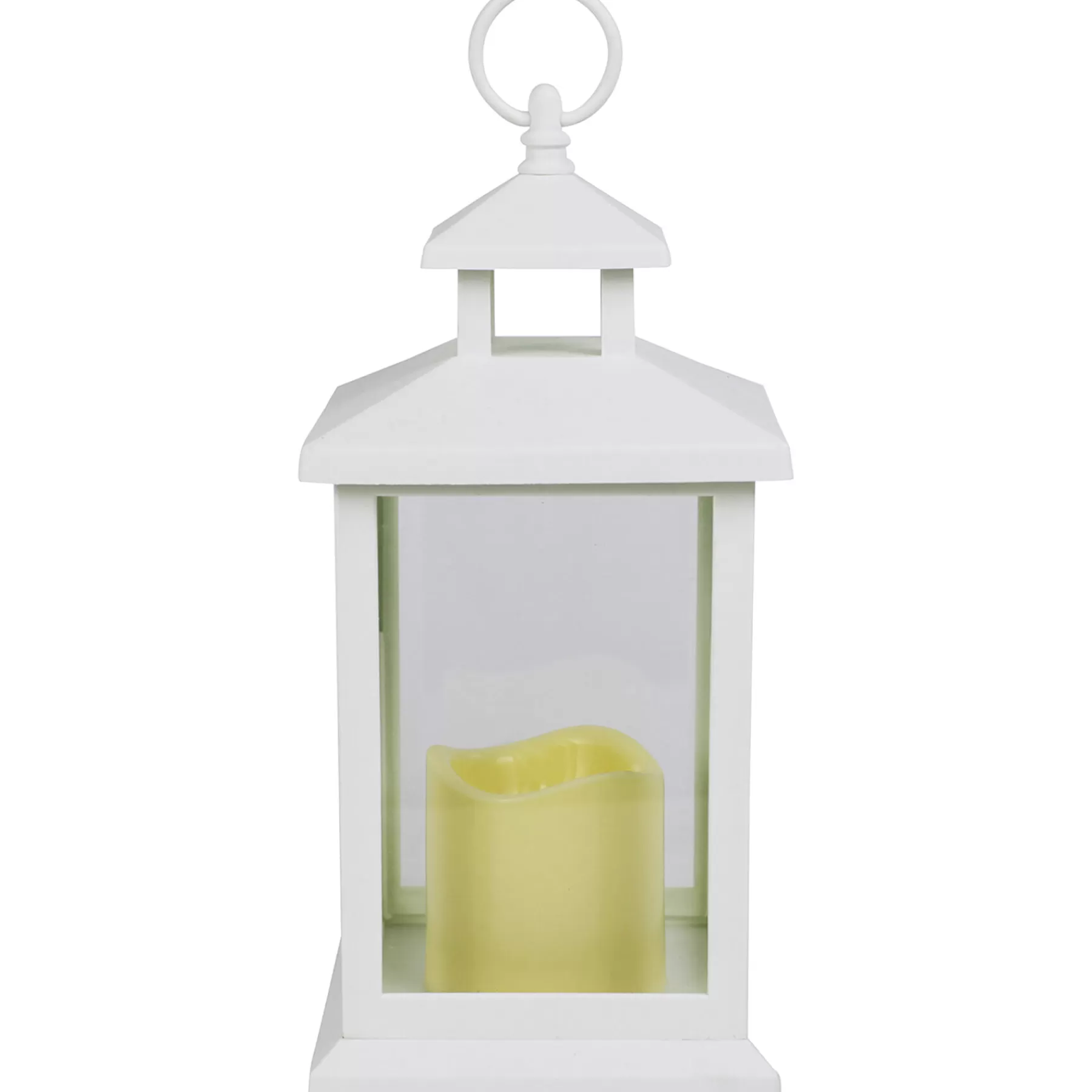 * Attractive White Led Lantern With 6 Hour Timer, 12