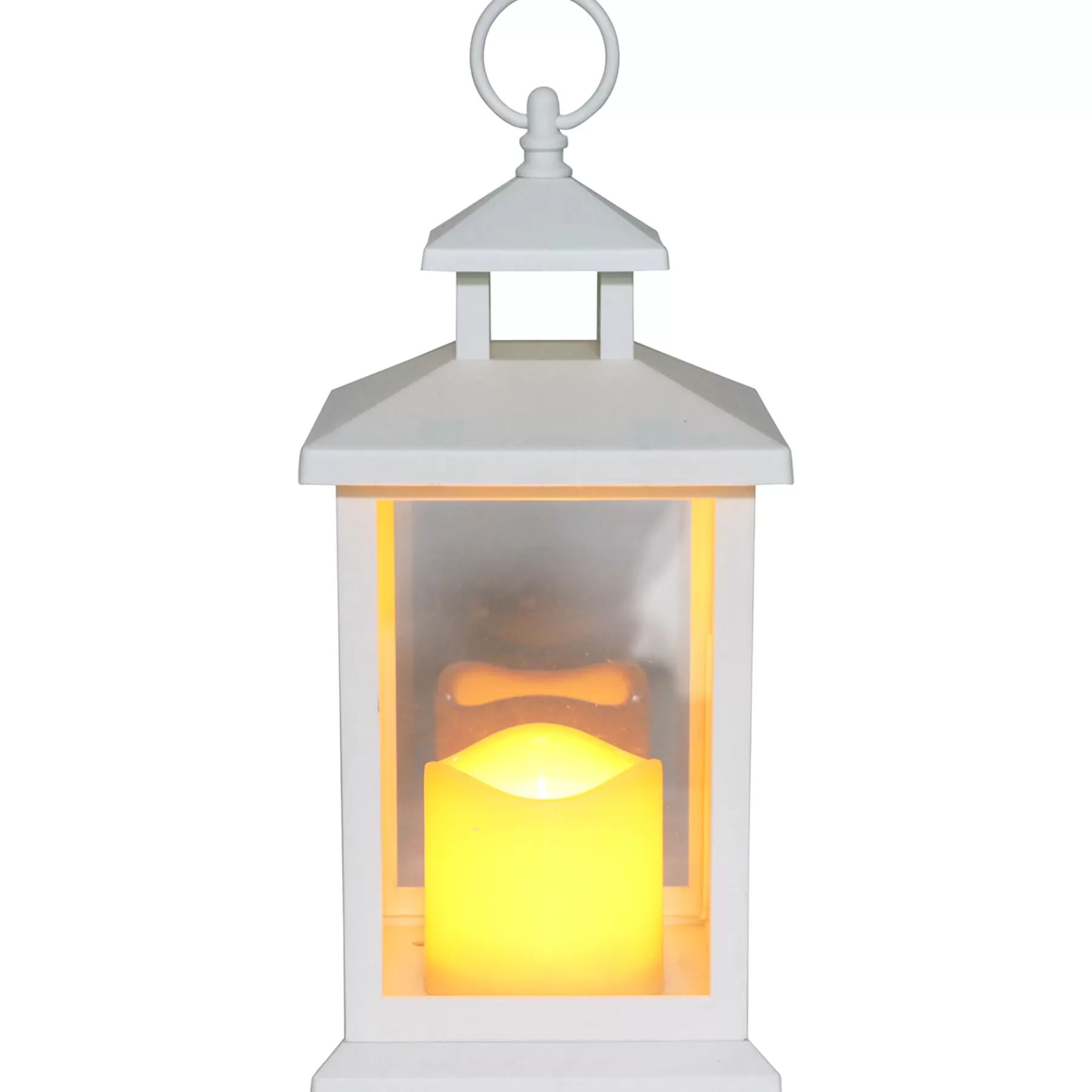 * Attractive White Led Lantern With 6 Hour Timer, 12