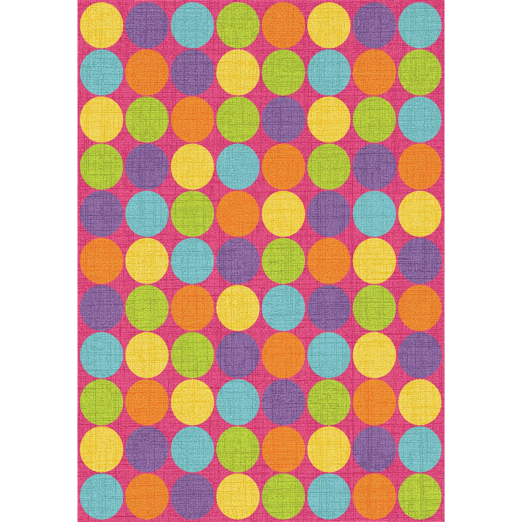 * Bargain Sale (D103) Gloucester Gumdrop Pink Printed Area Rug With Non-Slip Back, 5 7