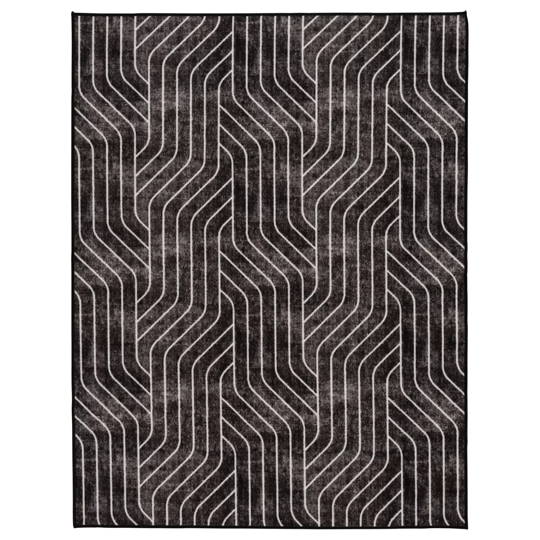 * Bargain Sale (D563) Venus Black & Grey Area Rug, 7 10