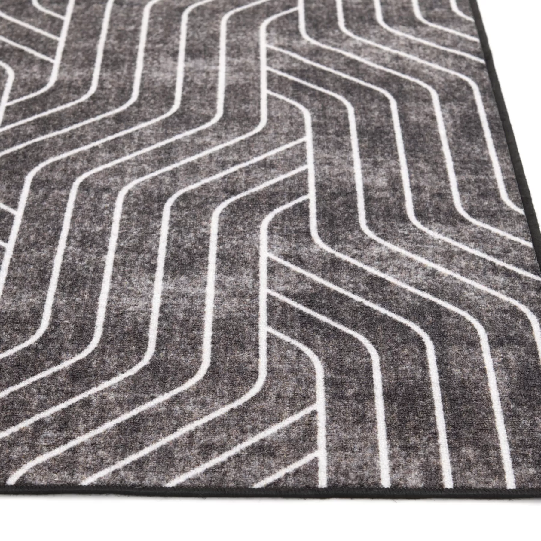 * Bargain Sale (D563) Venus Black & Grey Area Rug, 7 10