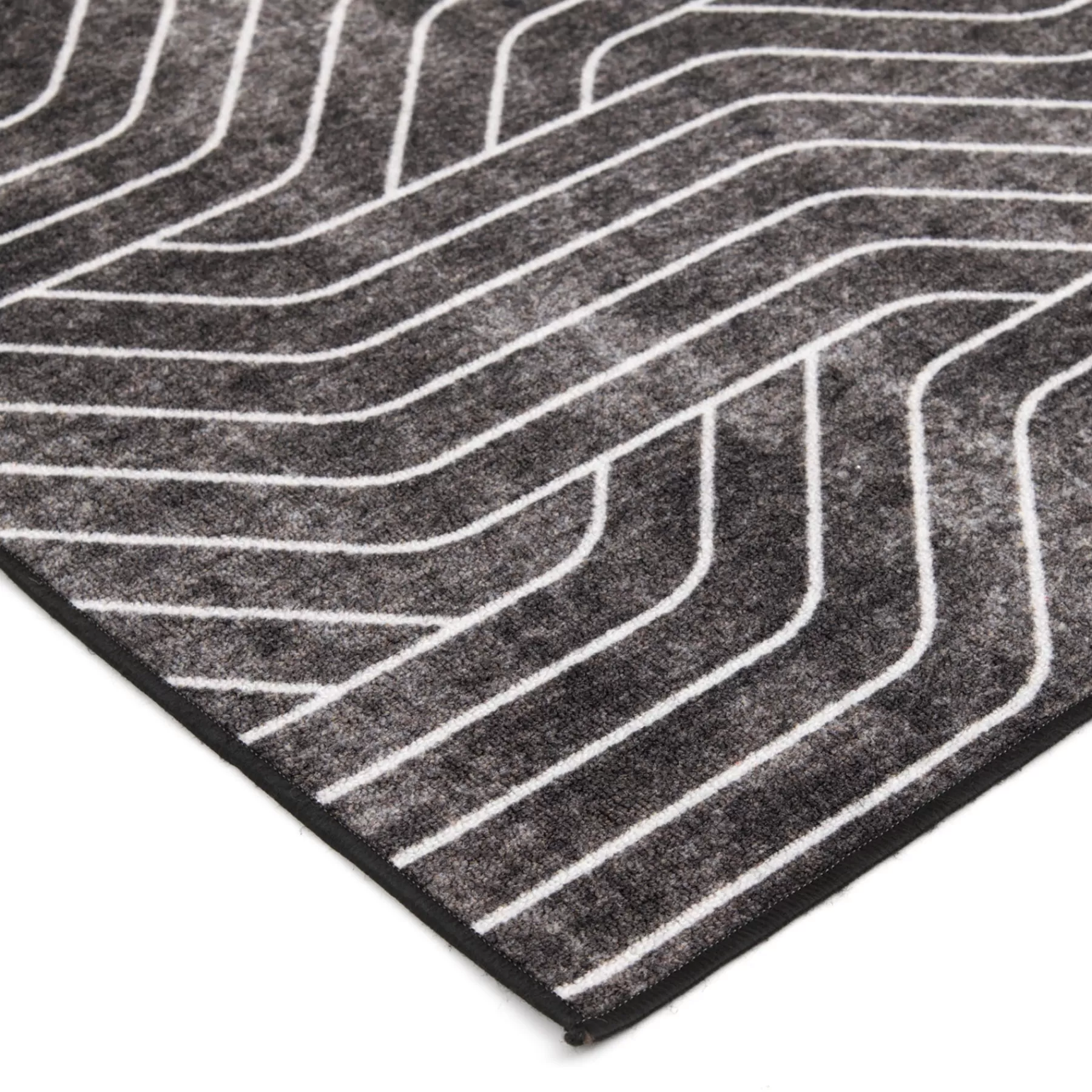 * Bargain Sale (D563) Venus Black & Grey Area Rug, 7 10