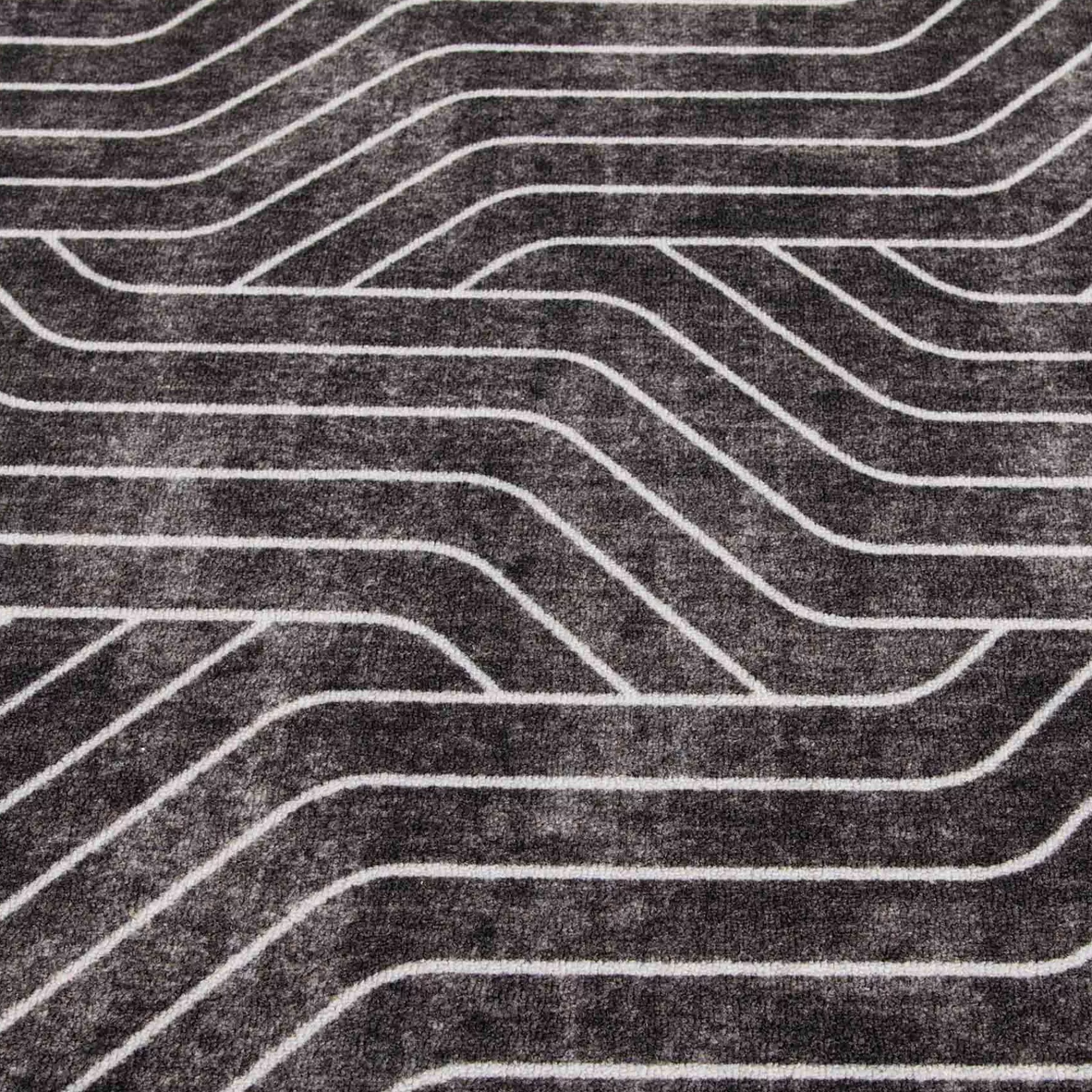 * Bargain Sale (D563) Venus Black & Grey Area Rug, 7 10