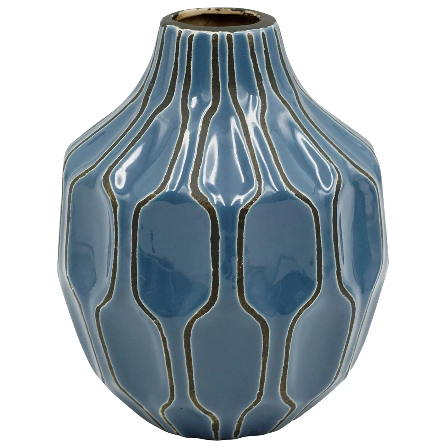 * Bargain Sale Katherine Blue Ceramic Vase, 6