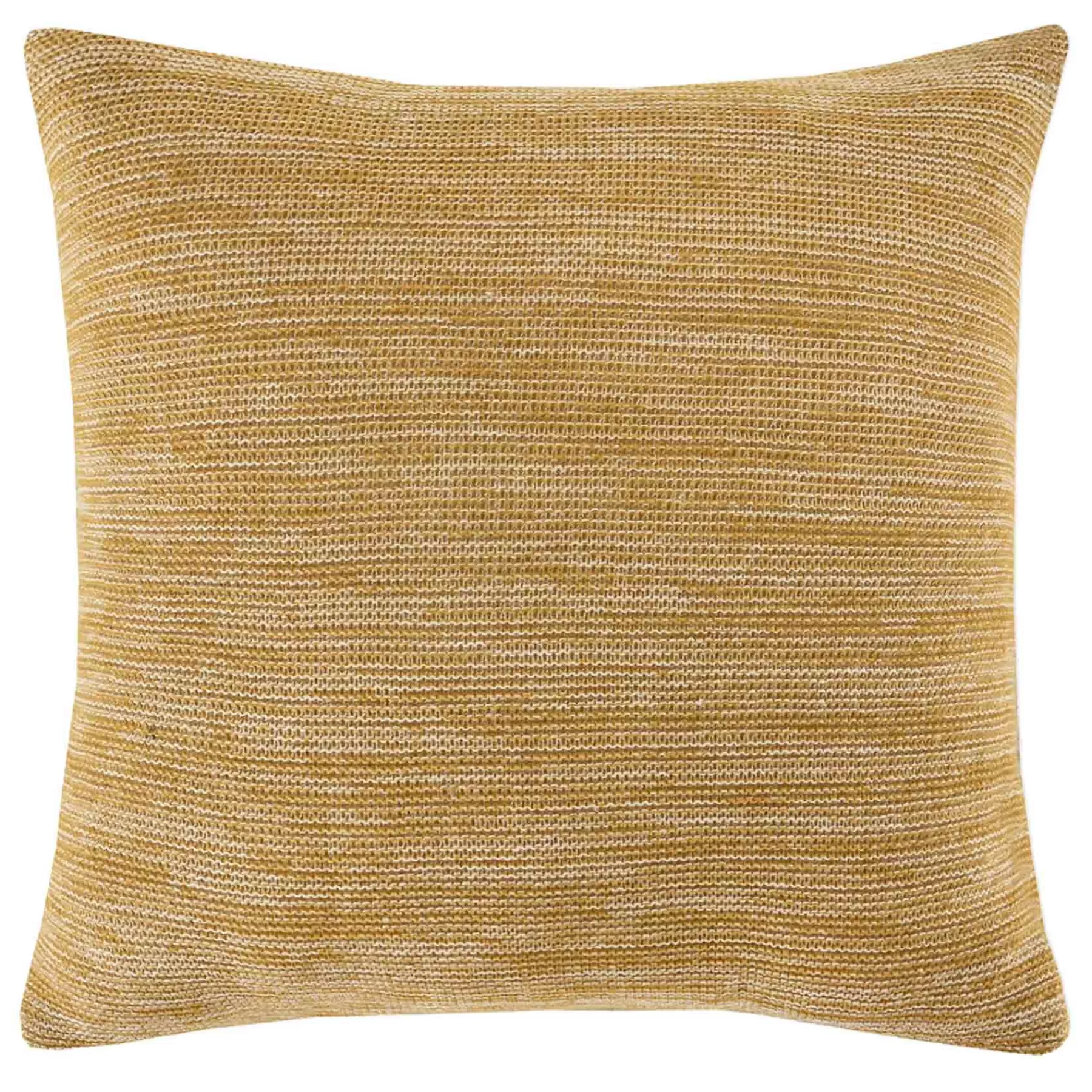 * Bargain Sale Preston Gold Woven Knit Throw Pillow, 18