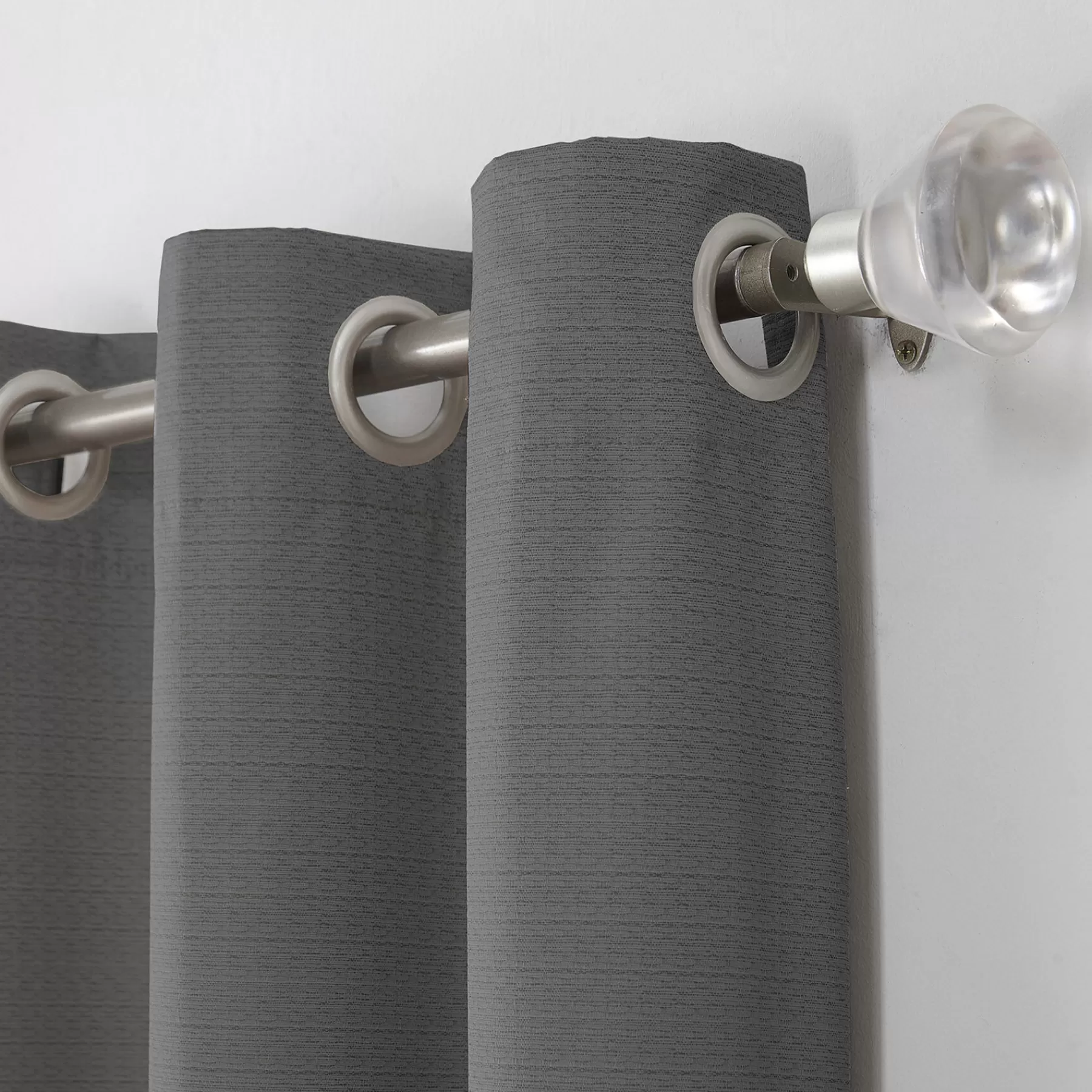 * Bargain Sale Tremont Charcoal Grey Thermal Room Darkening Grommet Curtain Panel, 63