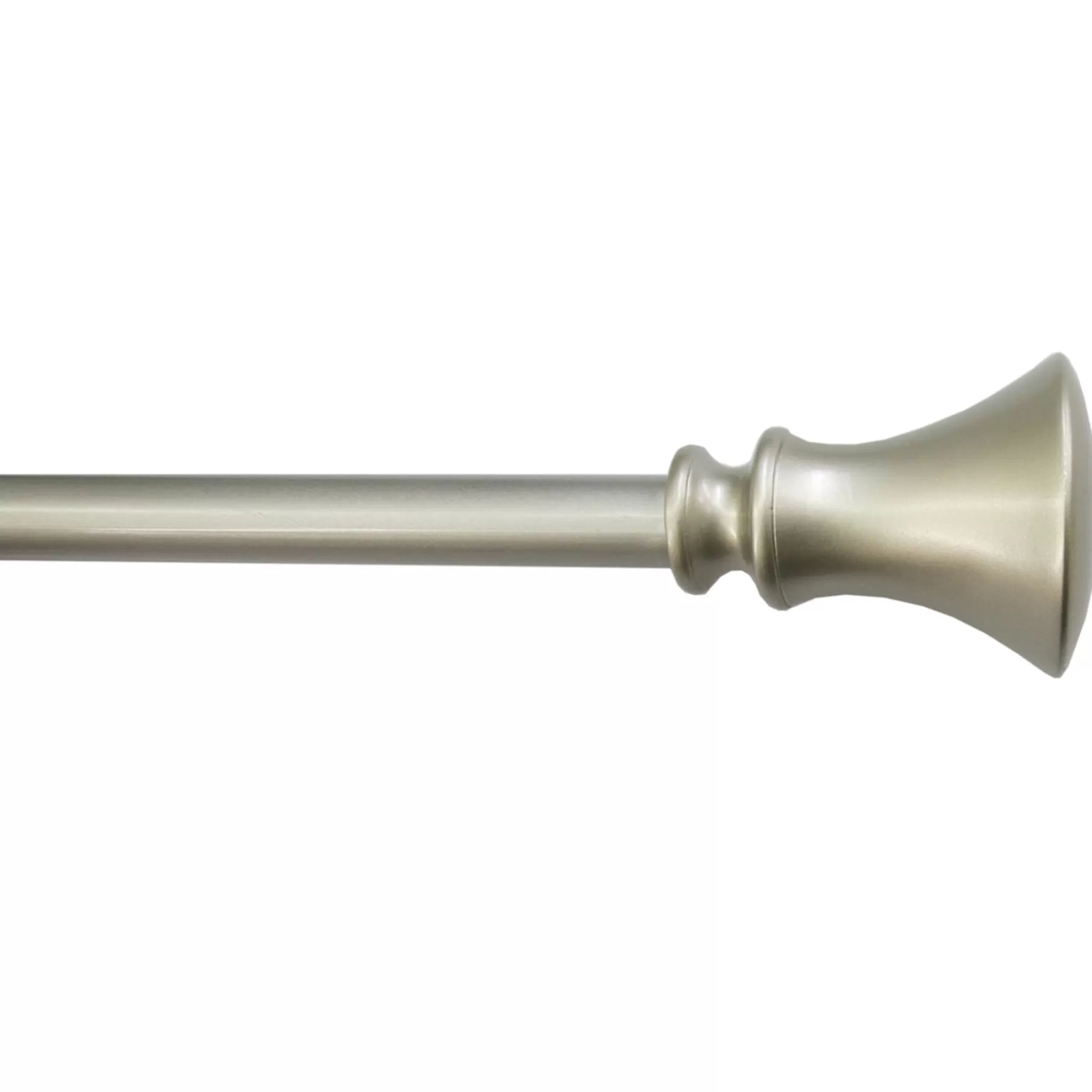 * Bargain Sale Trumpet 48 -84 Adjustable 5/8 Diameter Curtain Rod, Silver Finish