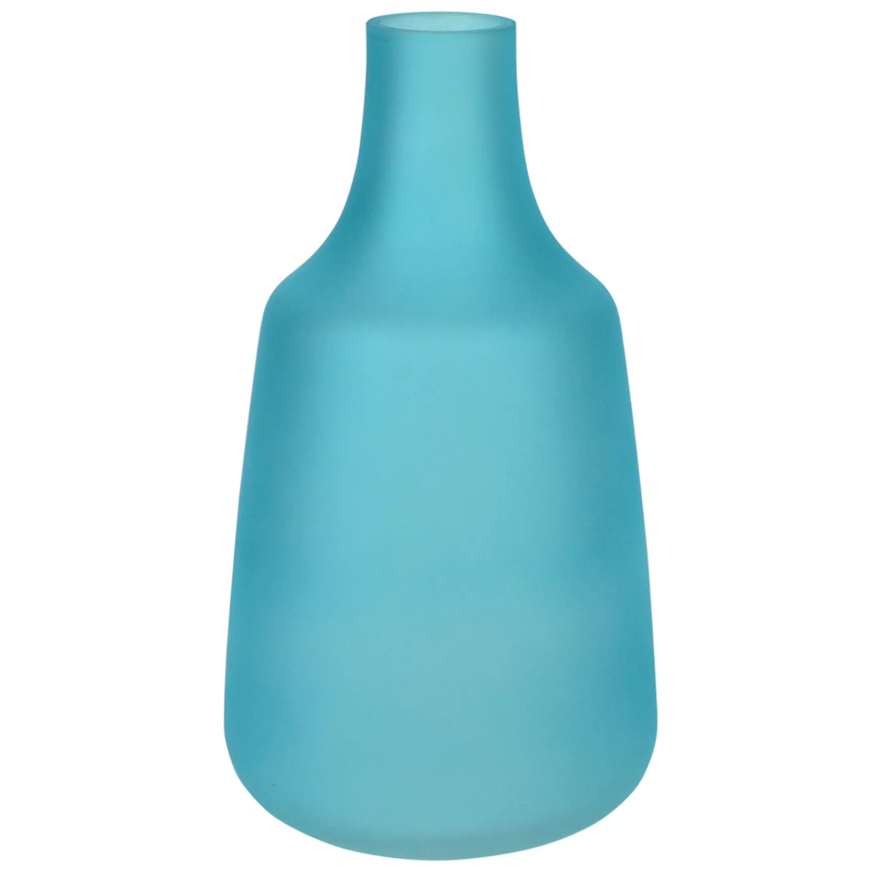 * Bargain Sale Ty Pennington Frosted Light Blue Glass Vase, 10
