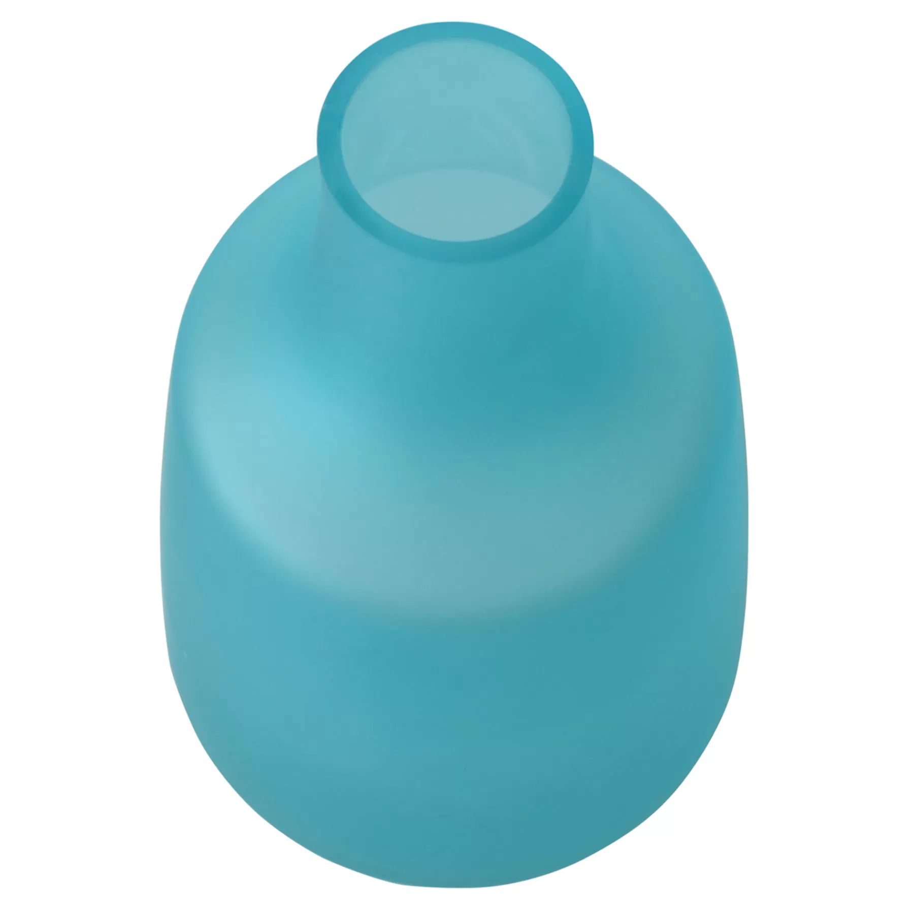 * Bargain Sale Ty Pennington Frosted Light Blue Glass Vase, 10