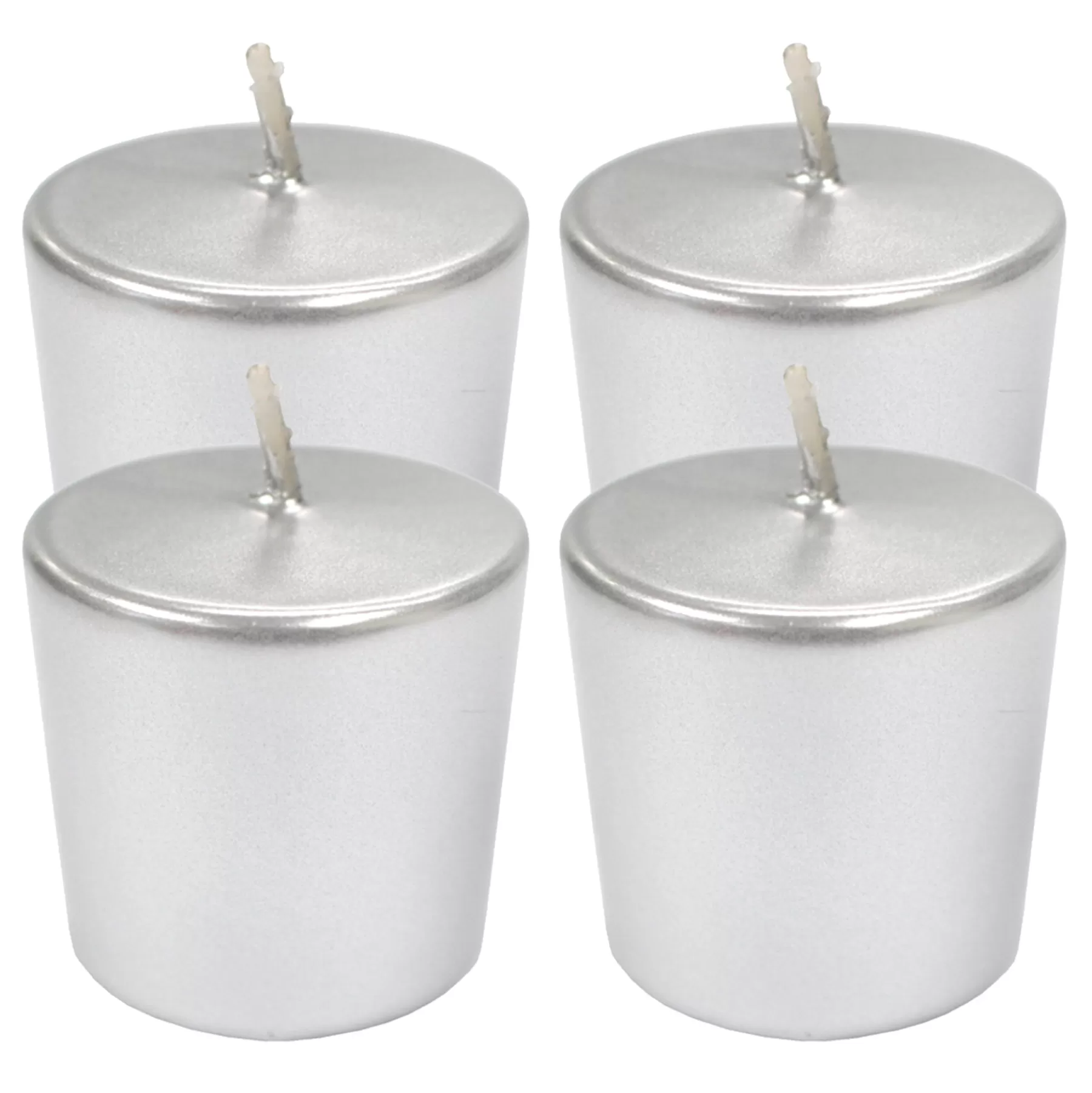 * Best Sellers 4-Pack Silver Unscented Votive Candles