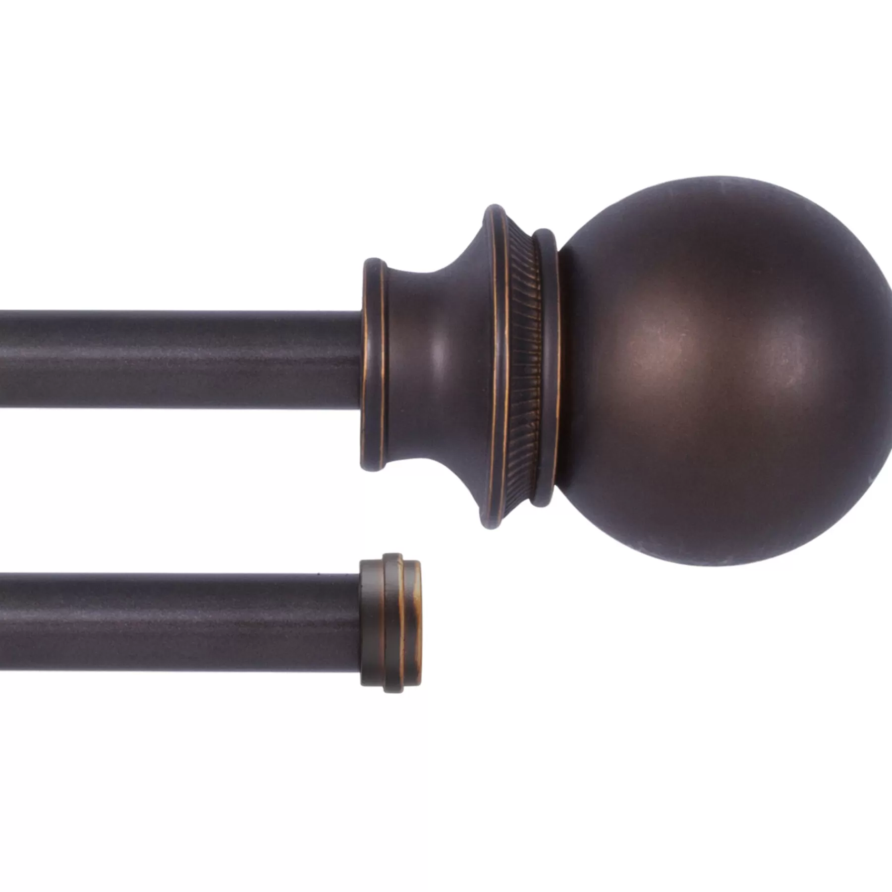 * Best Sellers 66-120 Birkin Oil Rubbed Bronze Double Window Decorative Rod 5/8