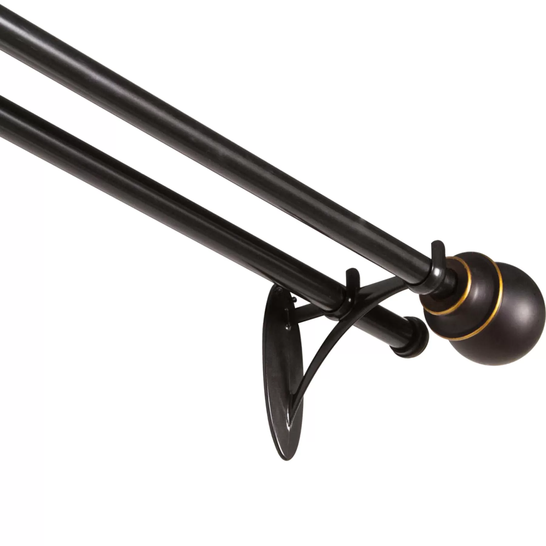 * Best Sellers 66-120 Birkin Oil Rubbed Bronze Double Window Decorative Rod 5/8