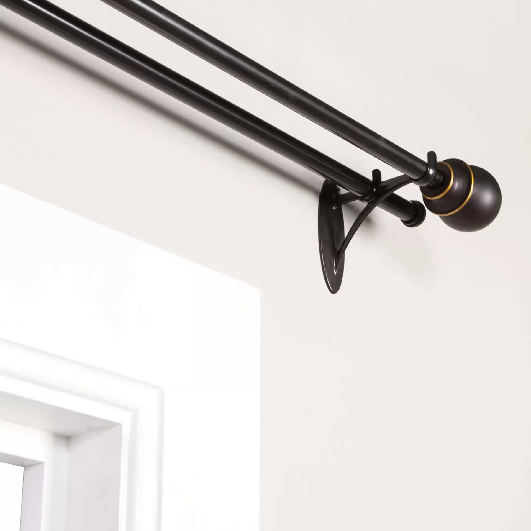 * Best Sellers 66-120 Birkin Oil Rubbed Bronze Double Window Decorative Rod 5/8