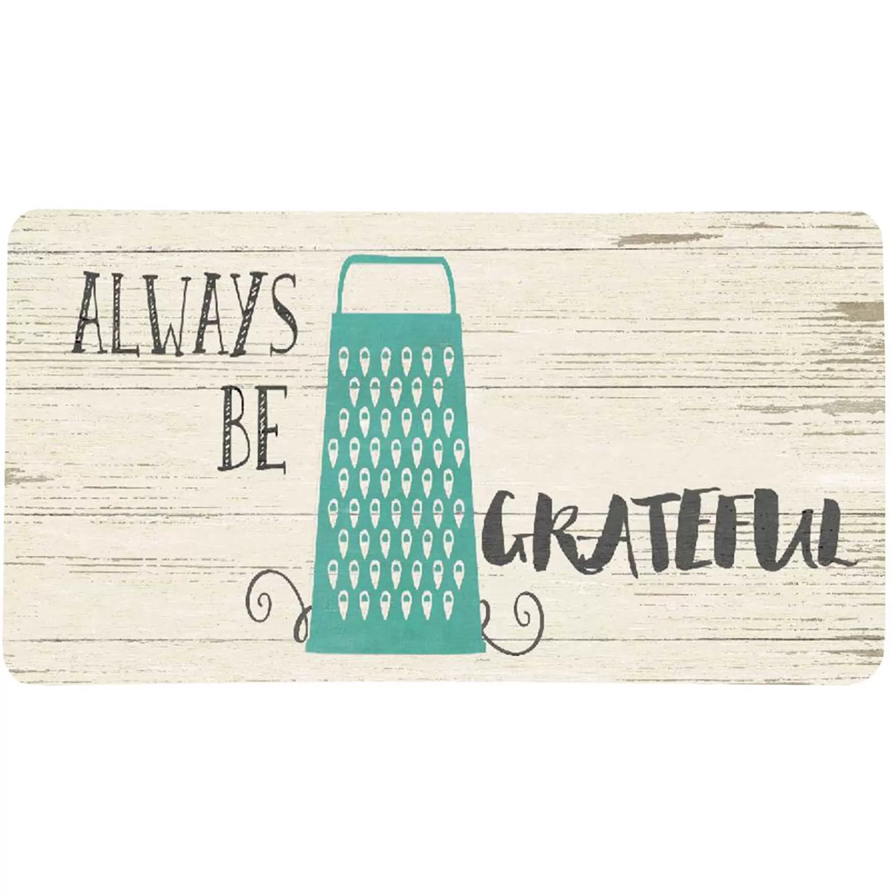 * Best Sellers Always Be Grateful Synthetic Kitchen Mat, 20 39