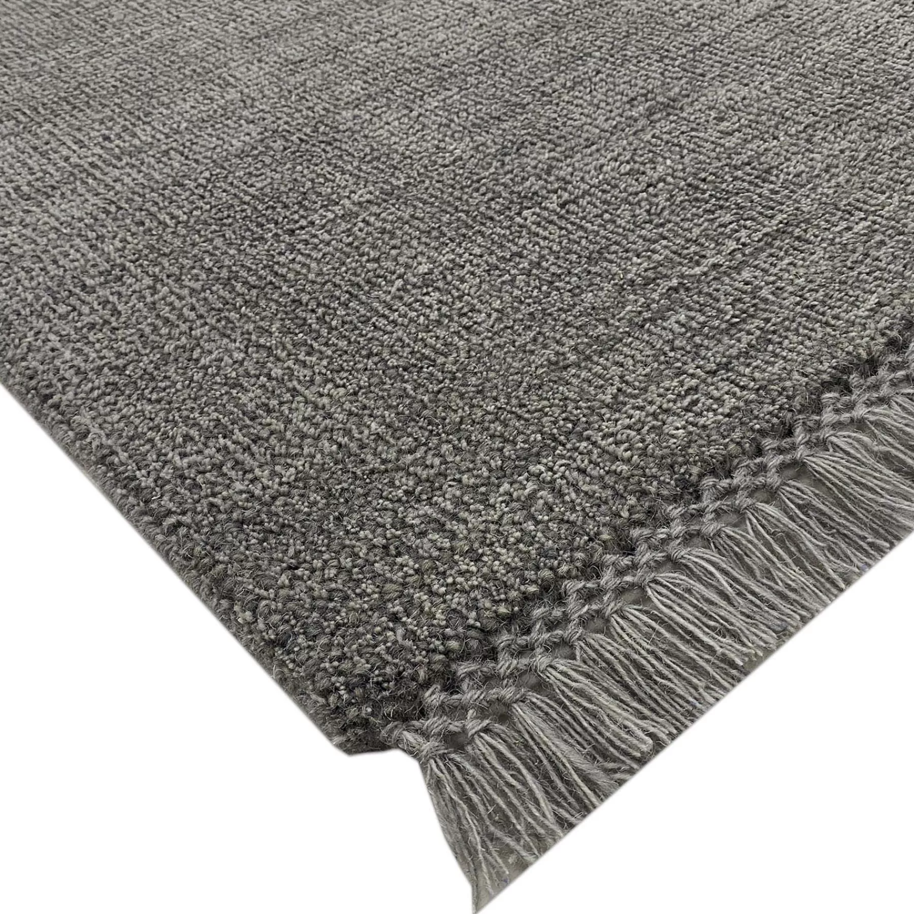 * Best Sellers (B731) Hollis Grey Woven Fringe Runner, 2 7