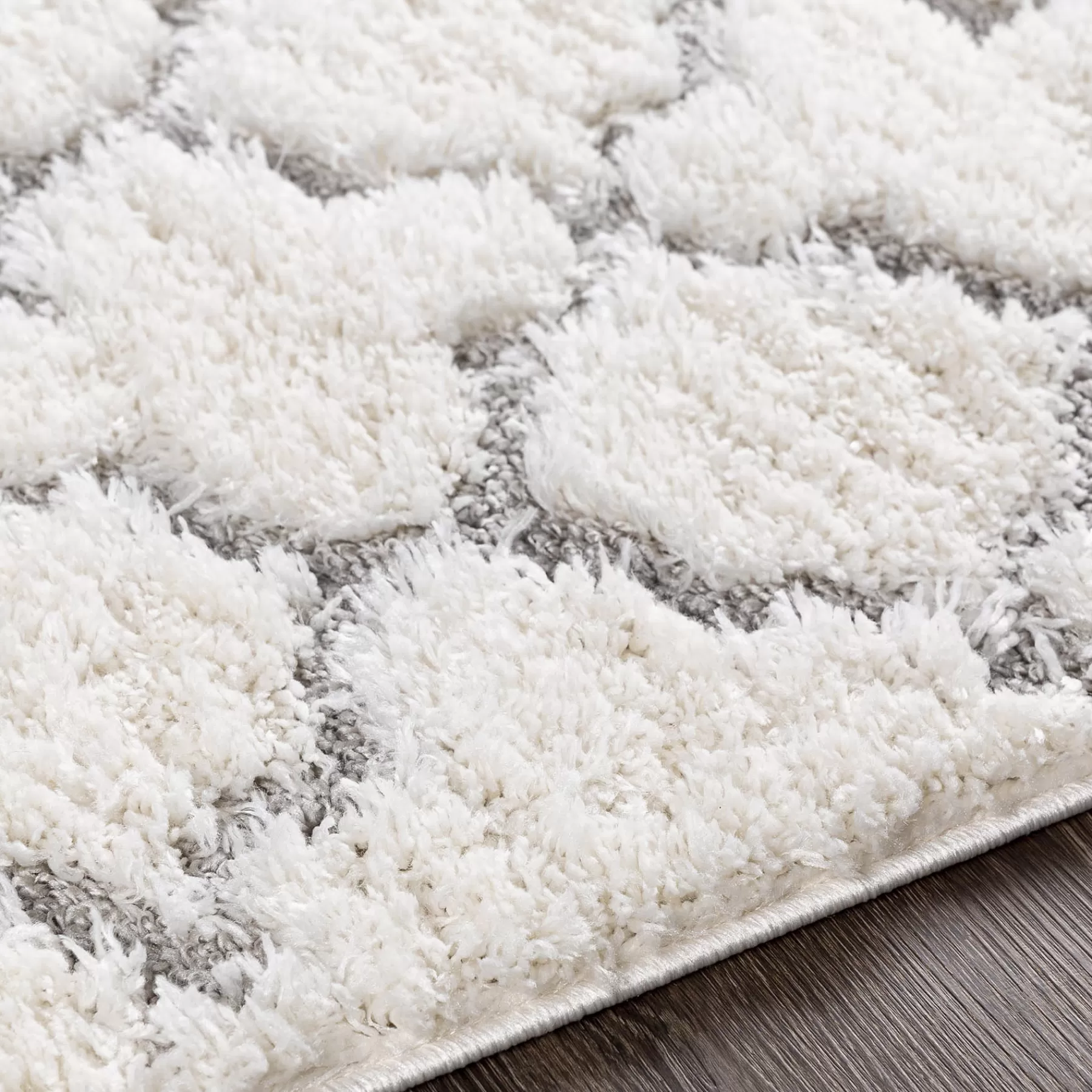 * Best Sellers (B746) Elenor Ivory Geometric Area Rug, 5 7