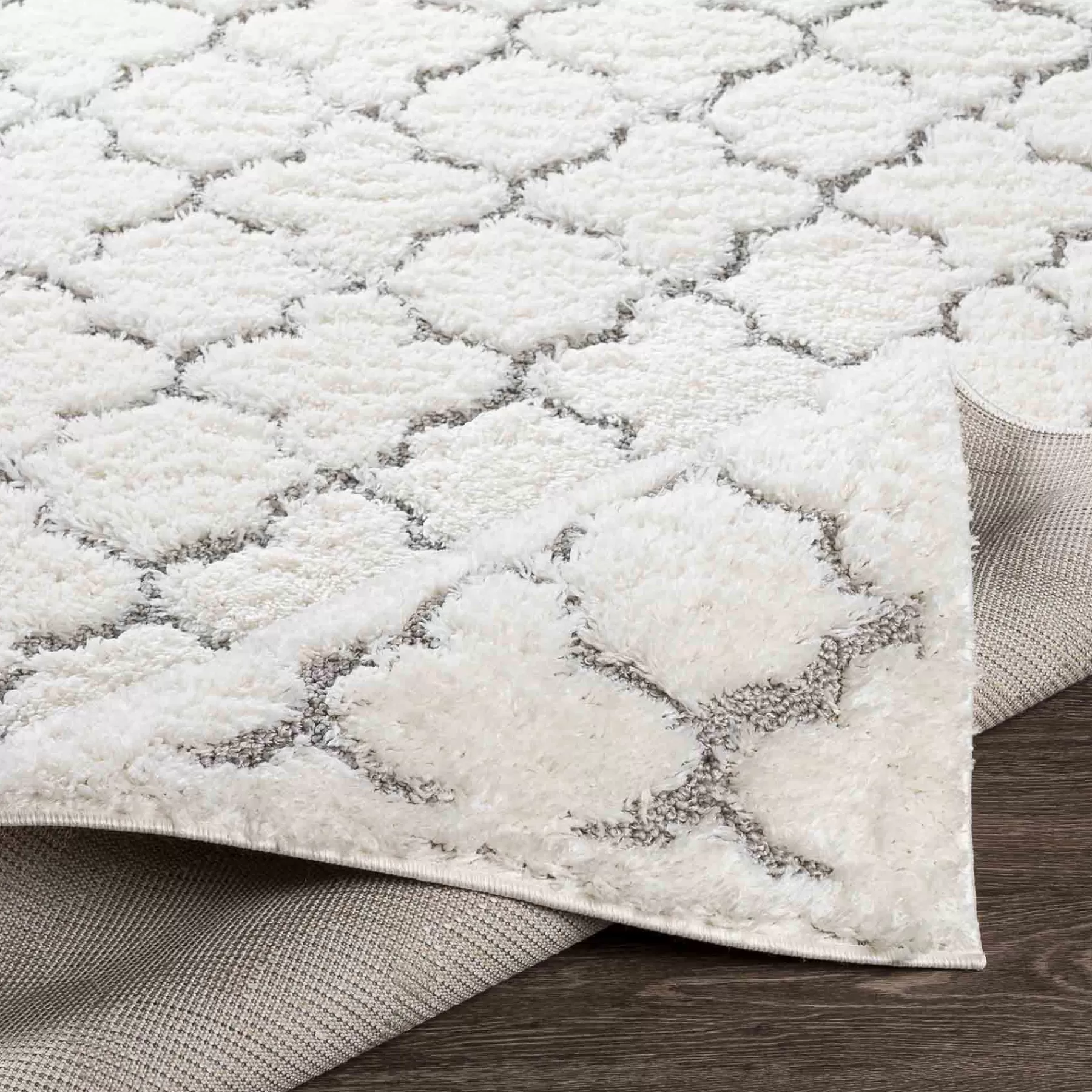 * Best Sellers (B746) Elenor Ivory Geometric Area Rug, 5 7