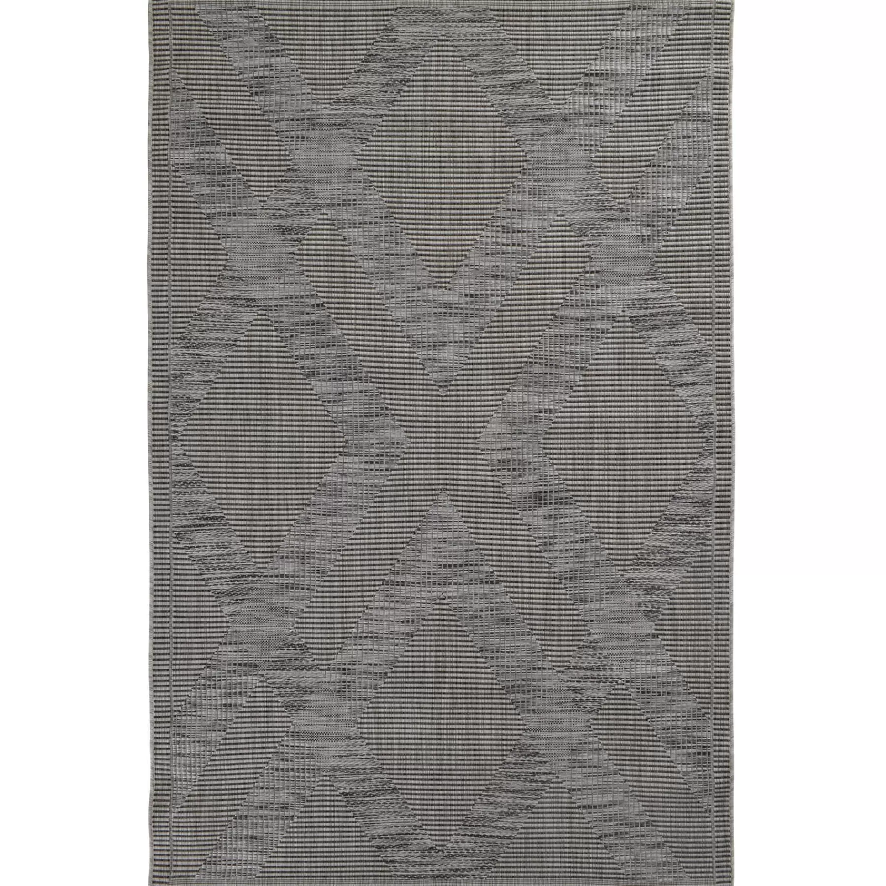 * Best Sellers (E219) Grey Diamond Design Indoor & Outdoor Area Rug, 7 10