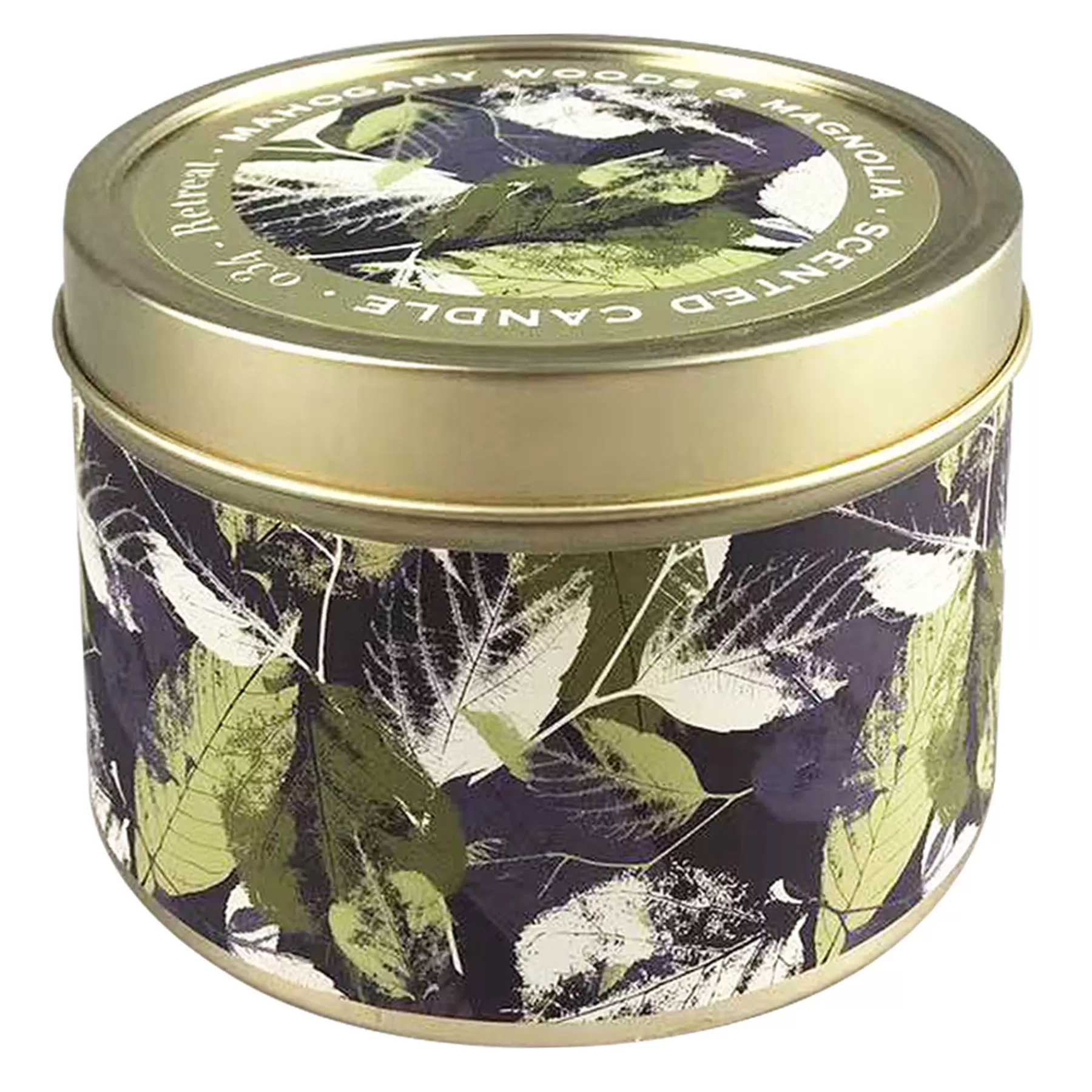 * Best Sellers Mahogany Magnolia Scented Tin Jar Candle, 9Oz