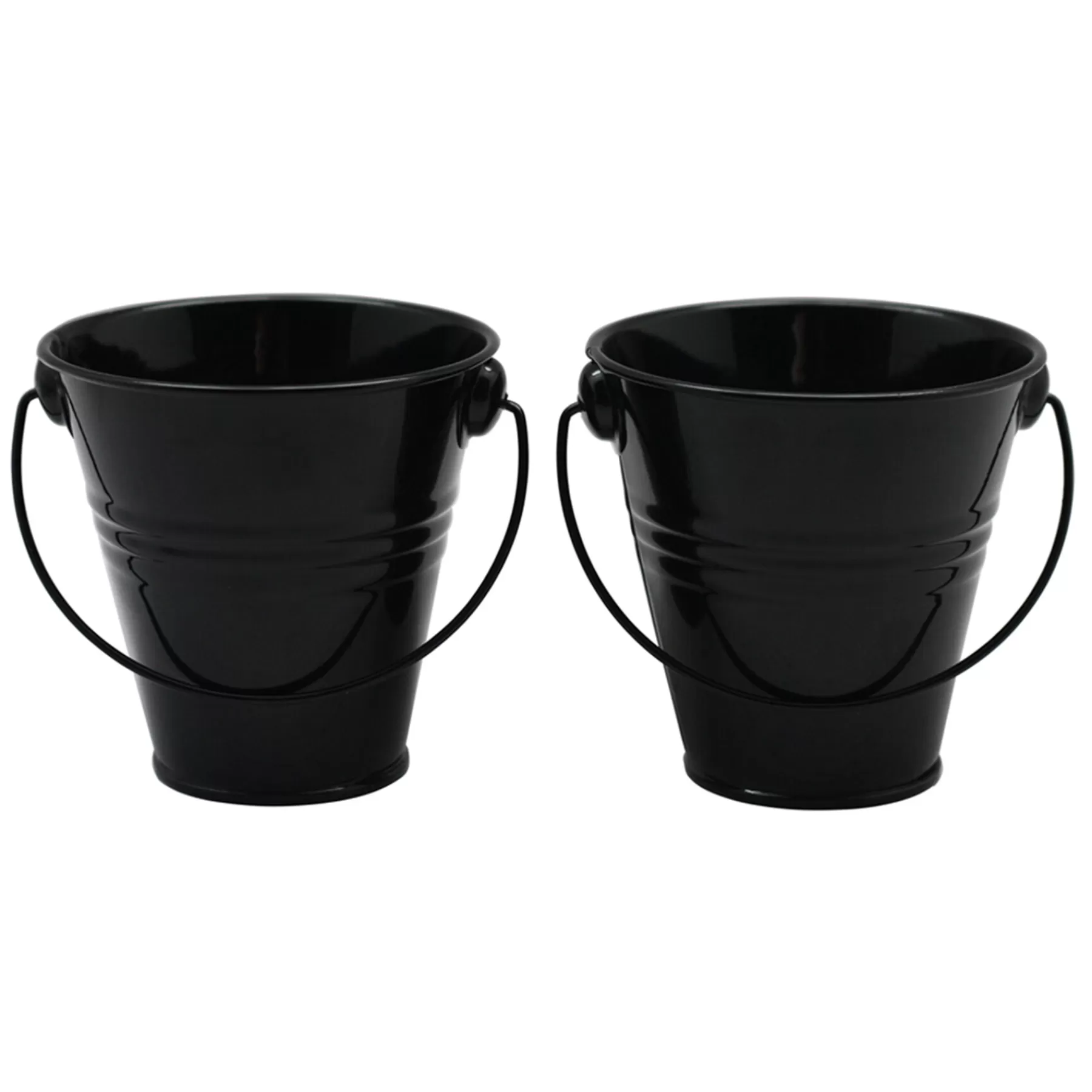 * Cheap Online 2-Pack Black Citronella Painted Bucket Candles, Small