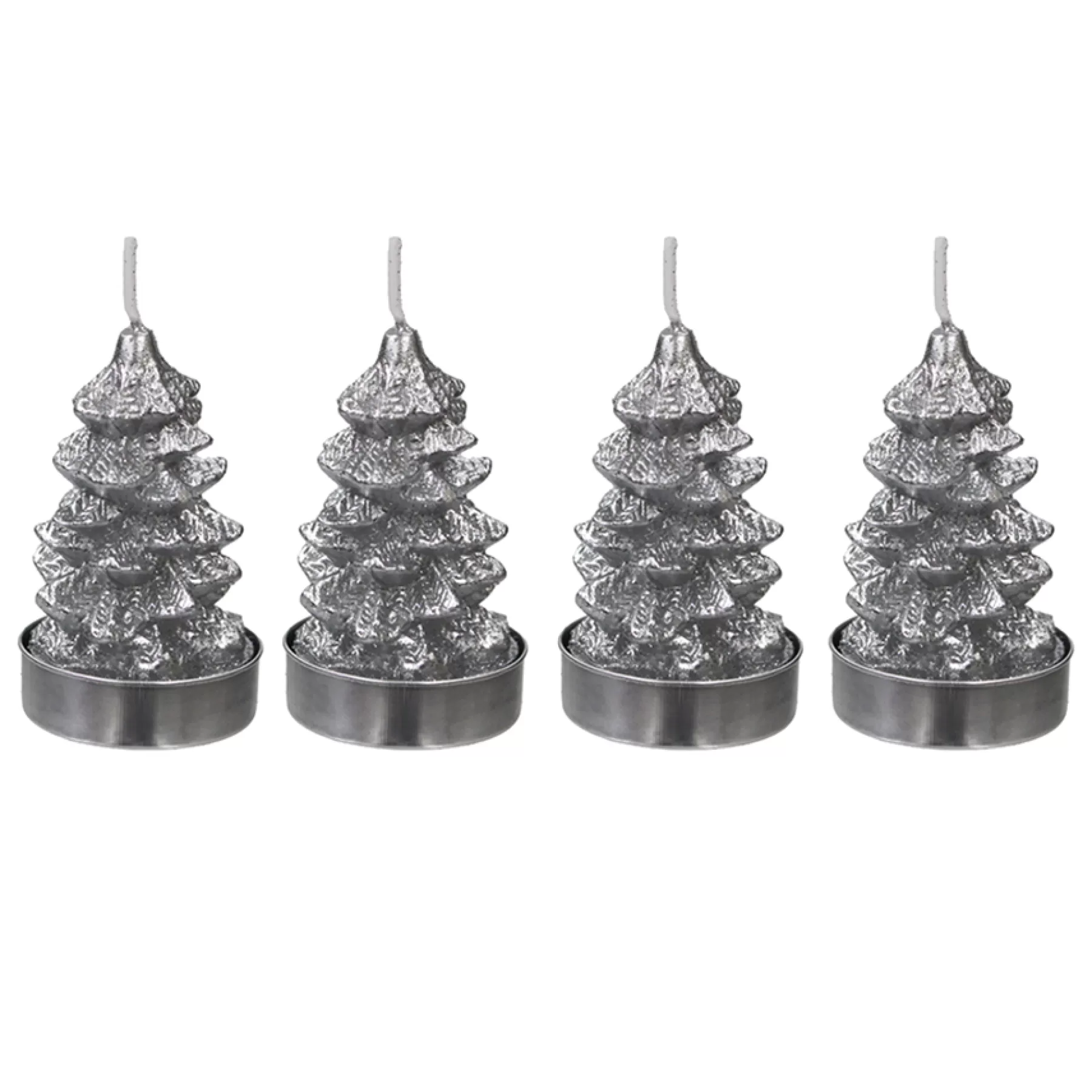 * Cheap Online 4-Pack Silver Tree Tealight Candles, 2.8