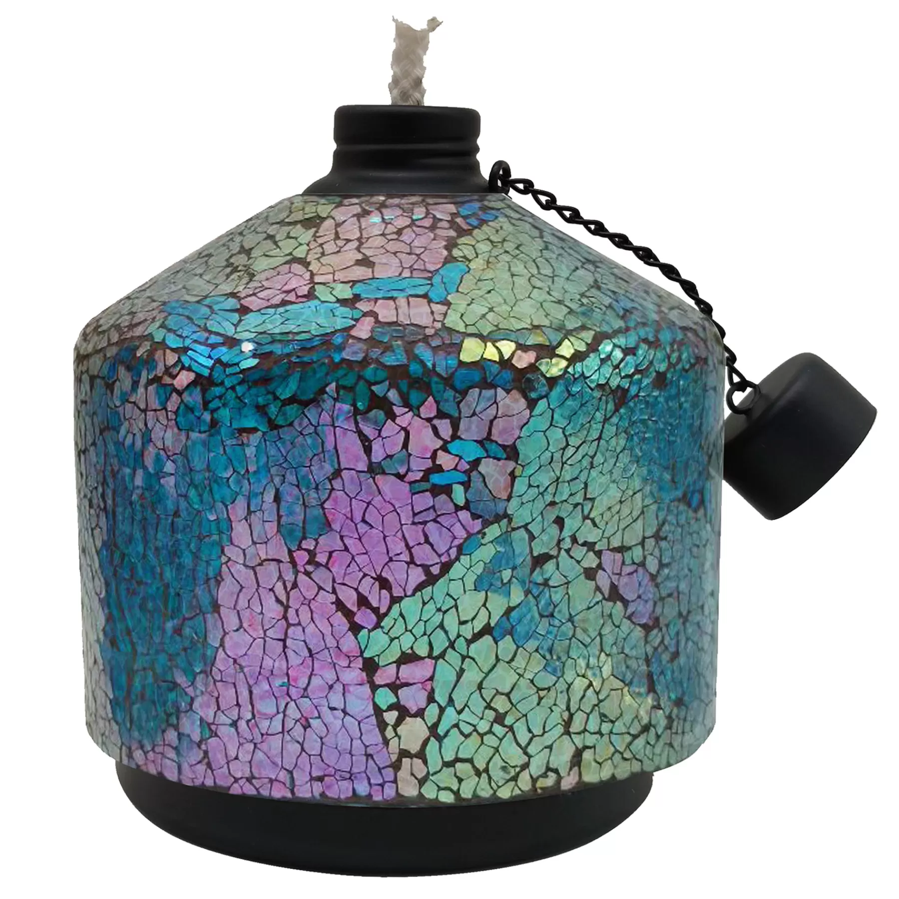 * Cheap Online Blue Mosaic Table Top Torch Lamp, 6