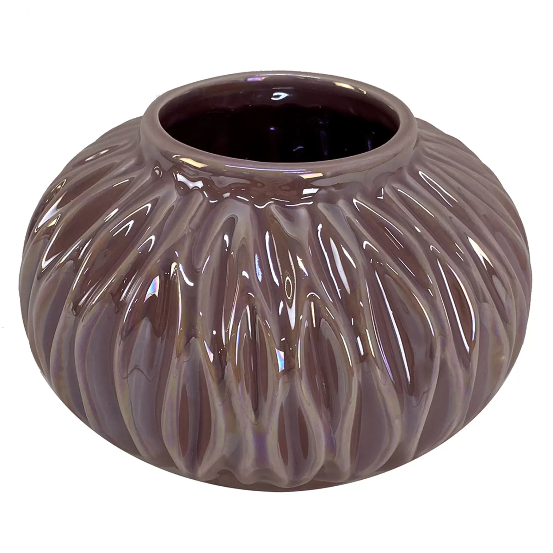 * Cheap Online Laila Ali Purple Ceramic Vase, 6.5