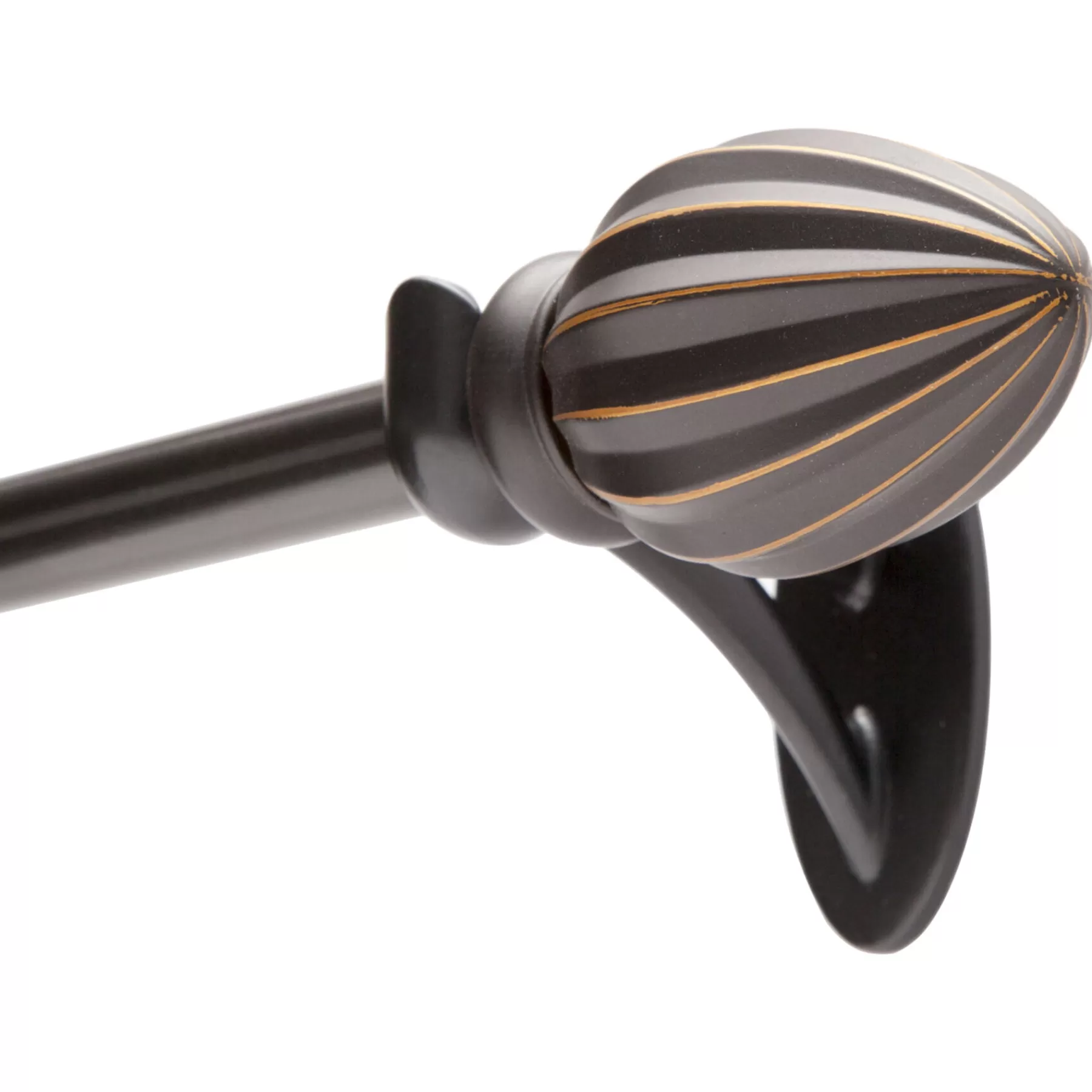 * Clearance Sale 36-66 Fast Fit Bailey Oil Rubbed Bronze Window Decorative Rod 5/8