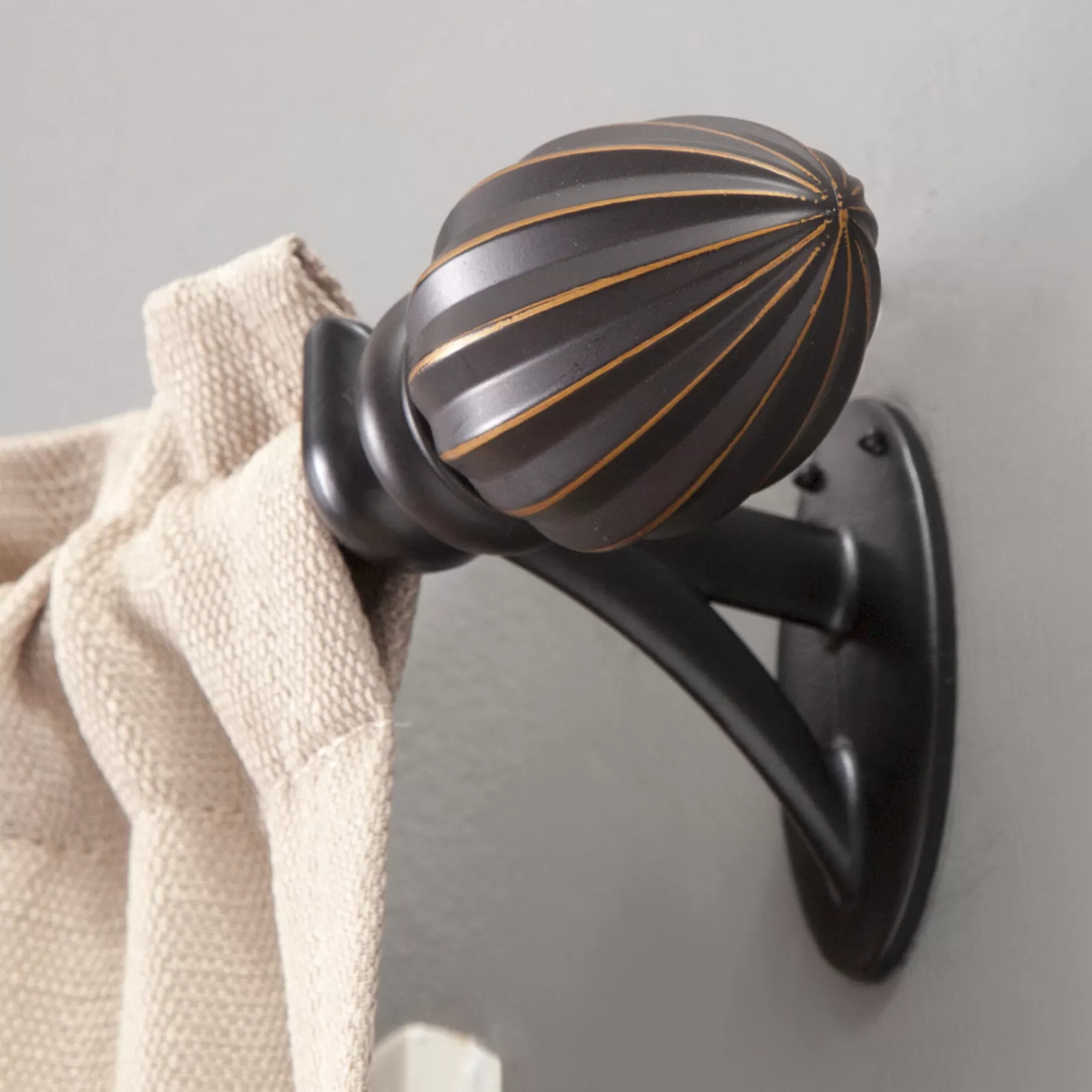 * Clearance Sale 36-66 Fast Fit Bailey Oil Rubbed Bronze Window Decorative Rod 5/8
