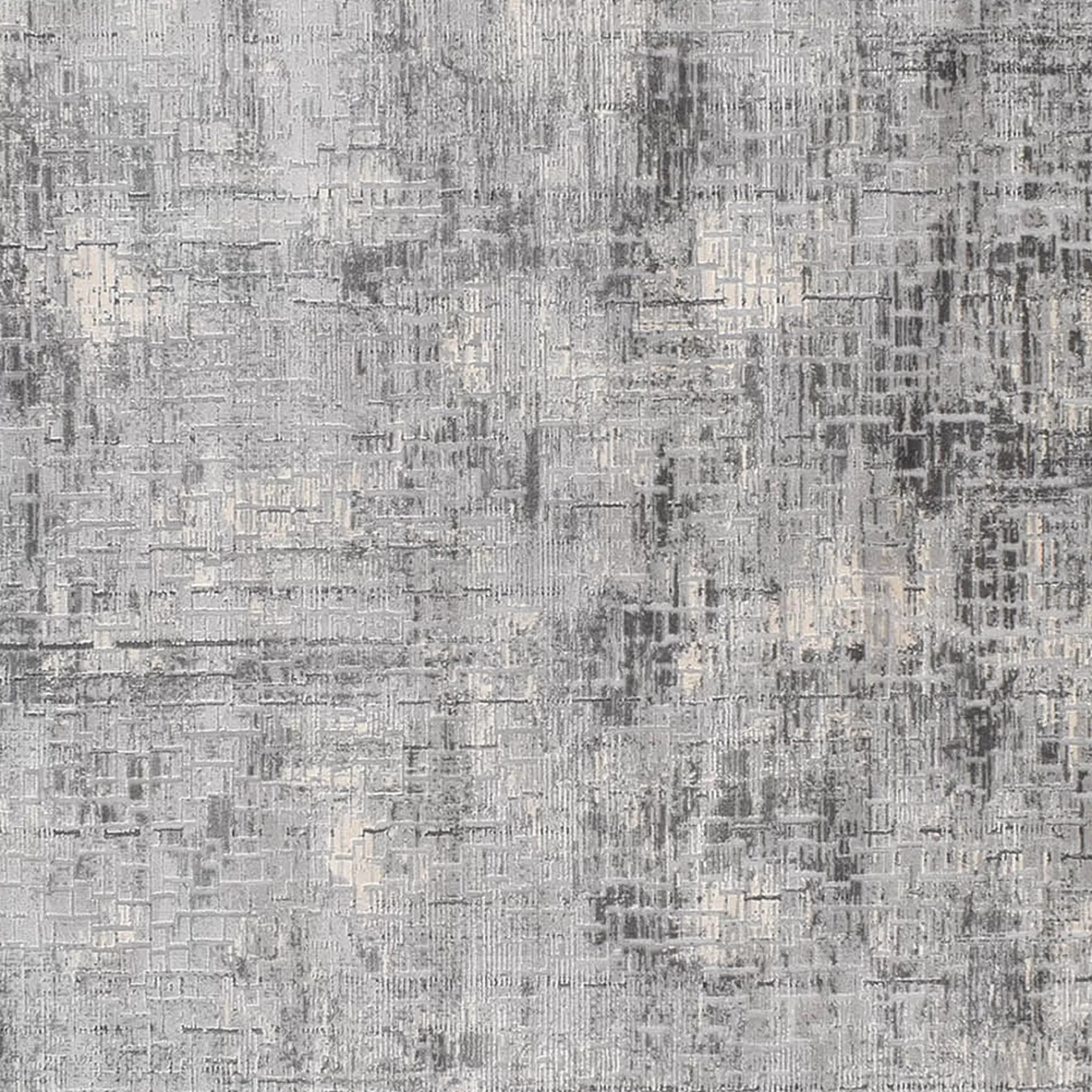* Clearance Sale (B656) Mixed Grey Abstract Soft High & Low Design Accent Rug, 2 4
