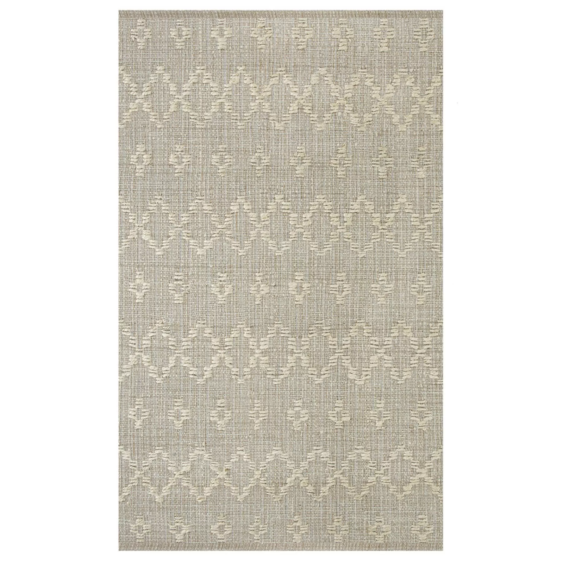 * Clearance Sale (B726) Honeybloom Neutral Flatweave Accent Rug, 3 5