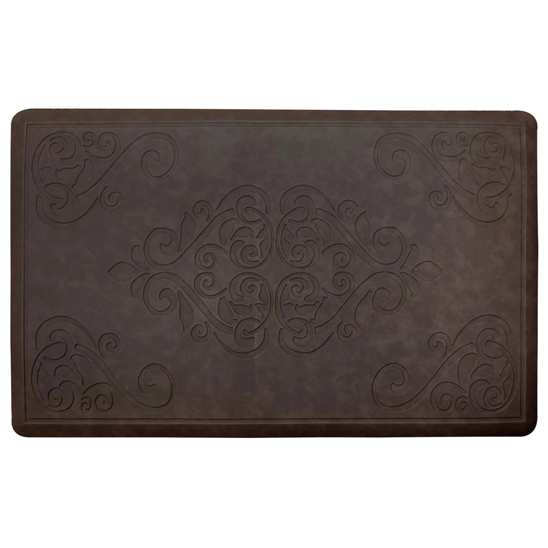* Clearance Sale Brown Medallion Embossed G-Step Kitchen Mat, 20 60