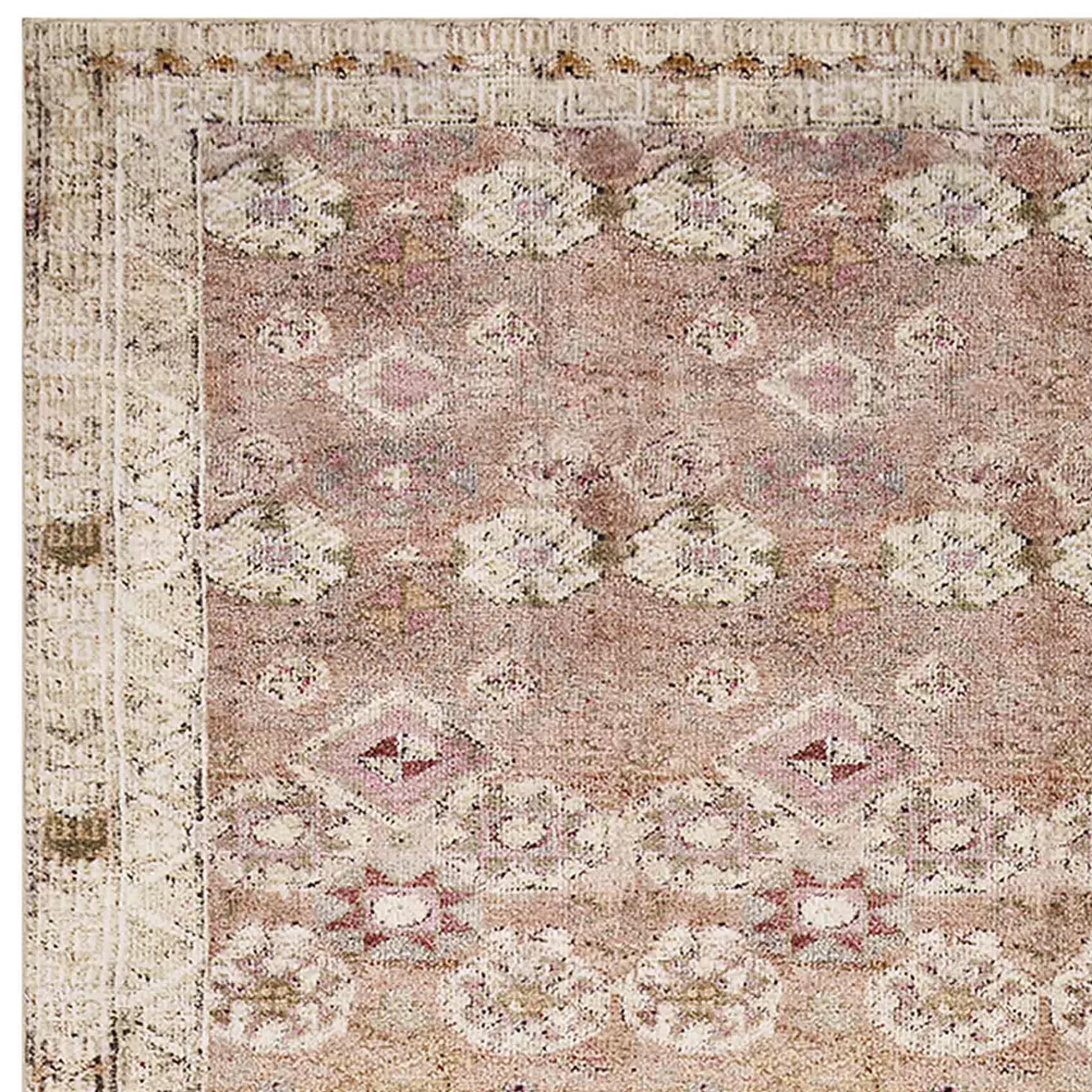 * Clearance Sale (D572) Freya Pink Floral Washable Area Rug, 8 10