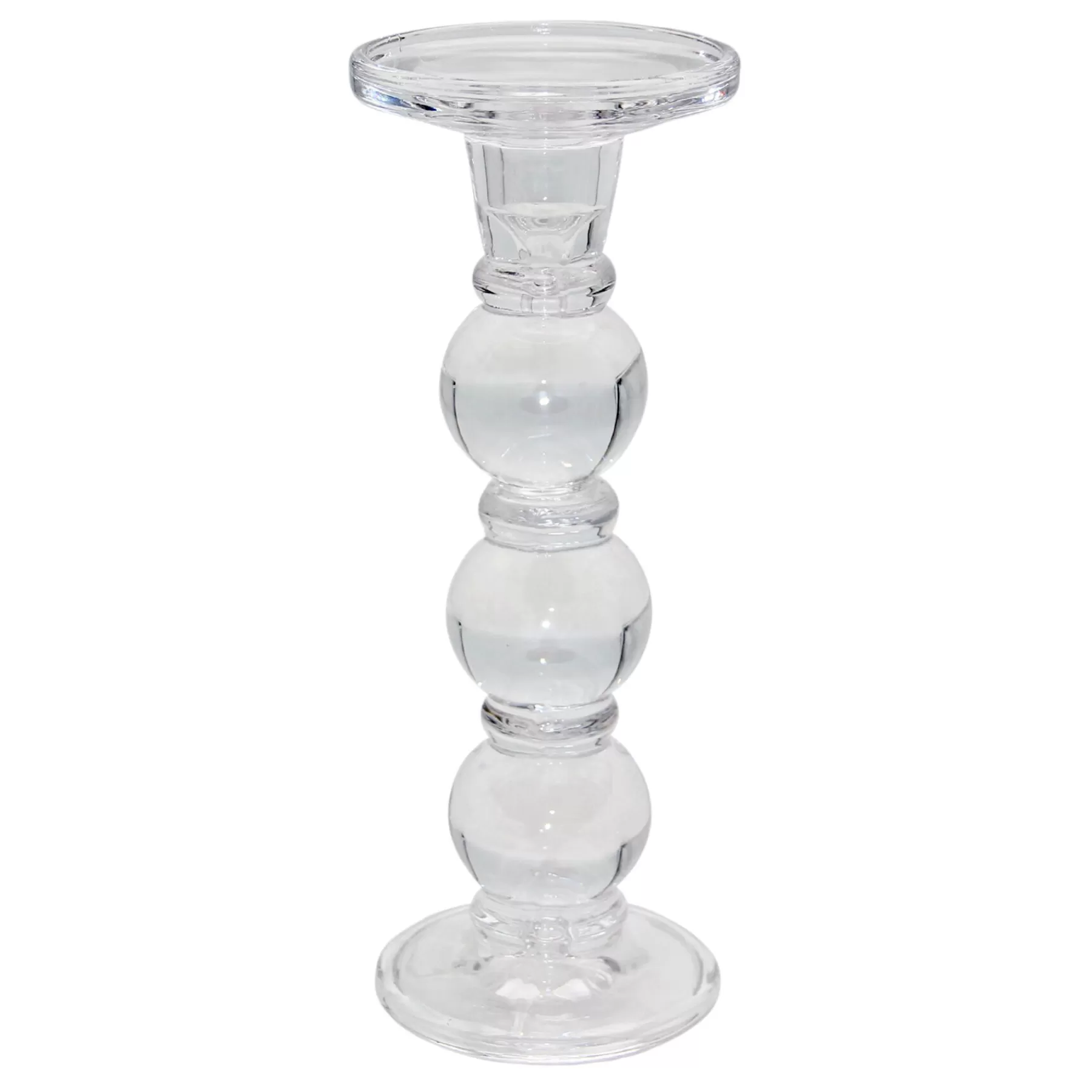 * Clearance Sale Grace Mitchell Glass Pillar Candle Holder, 9.5