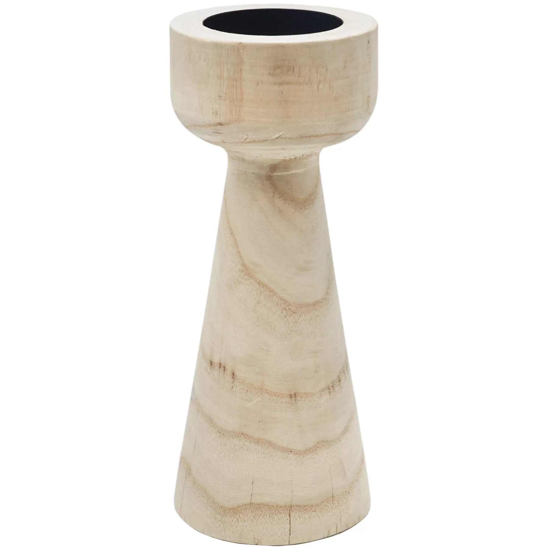 * Clearance Sale Natural Wood Candle Holder, 12