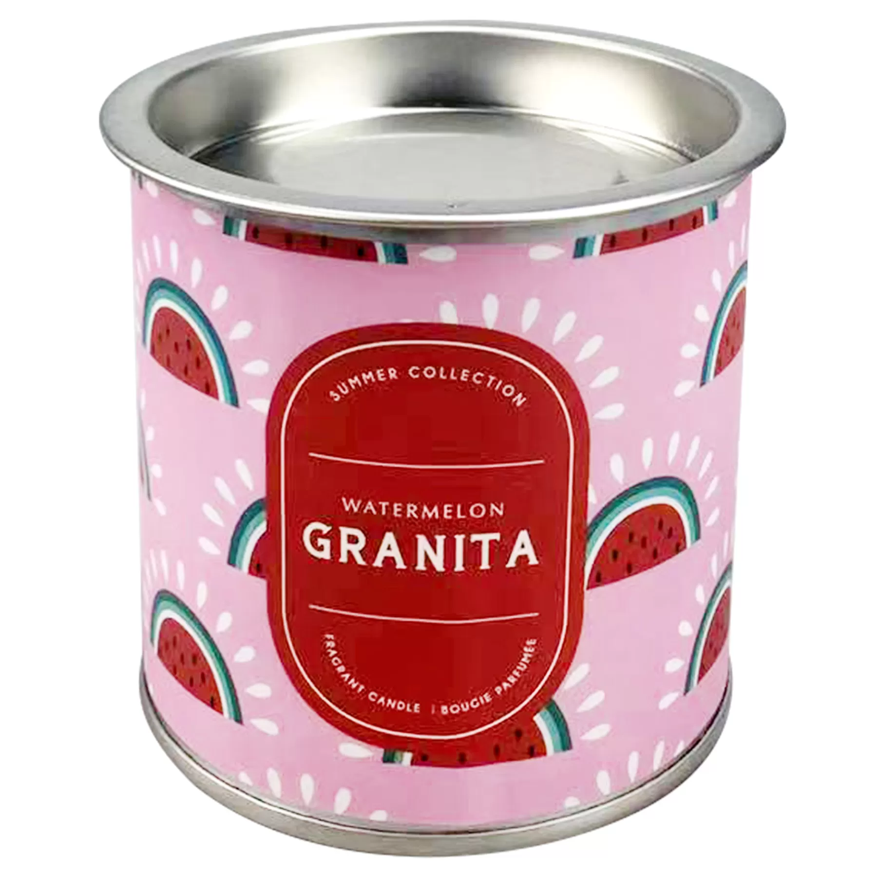 * Clearance Sale Watermelon Granita Scented Tin Candle, 6.5Oz