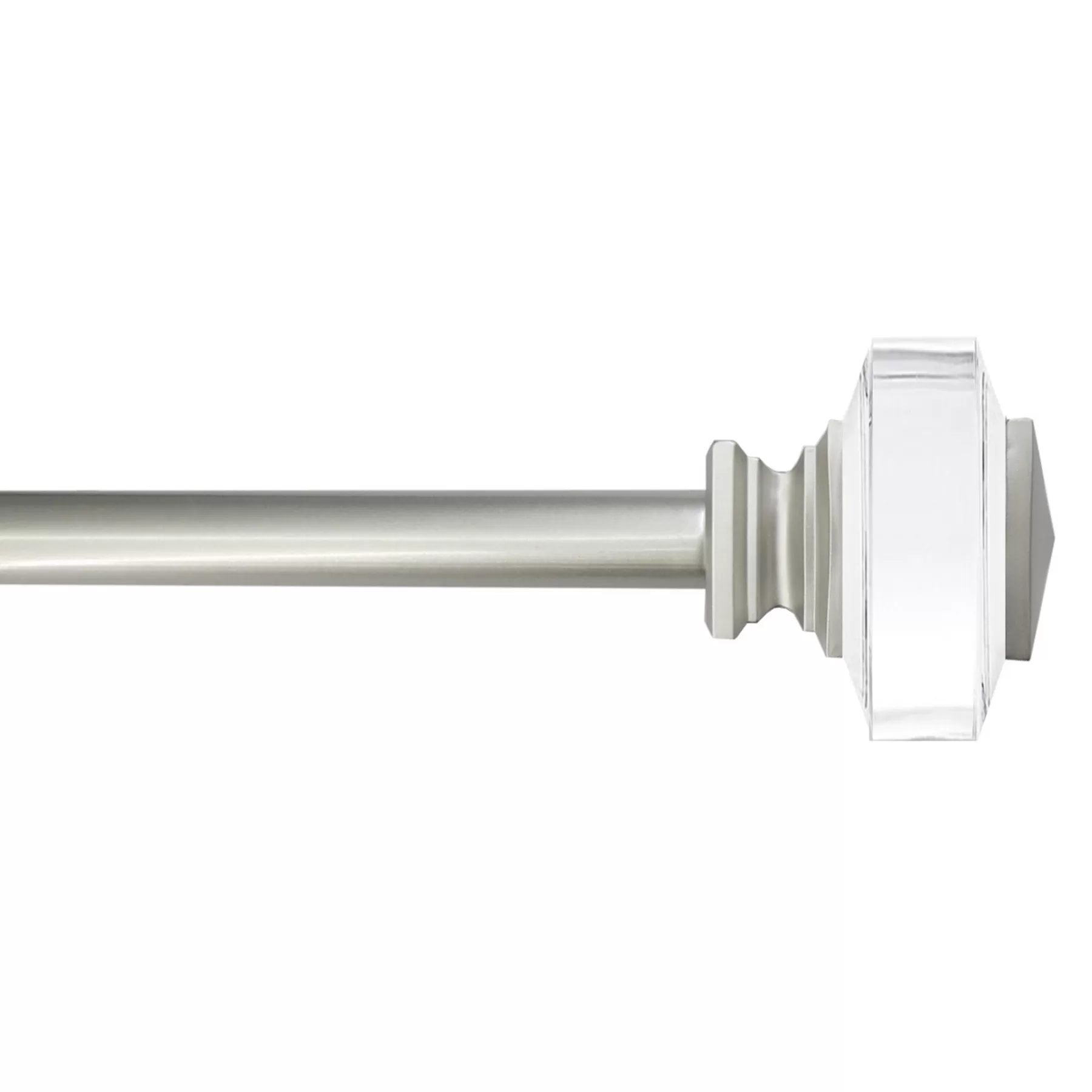 * Closeout Sale Clear 3/4 Tyson Adjustable Curtain Rod 48-84