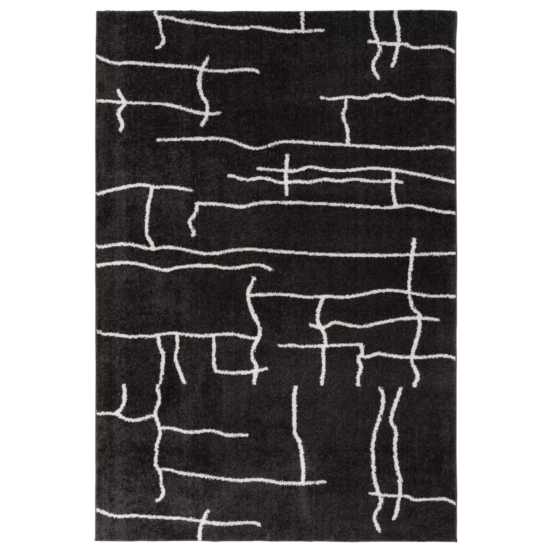 * Closeout Sale (D557) Mirabella Black Area Rug, 5 7