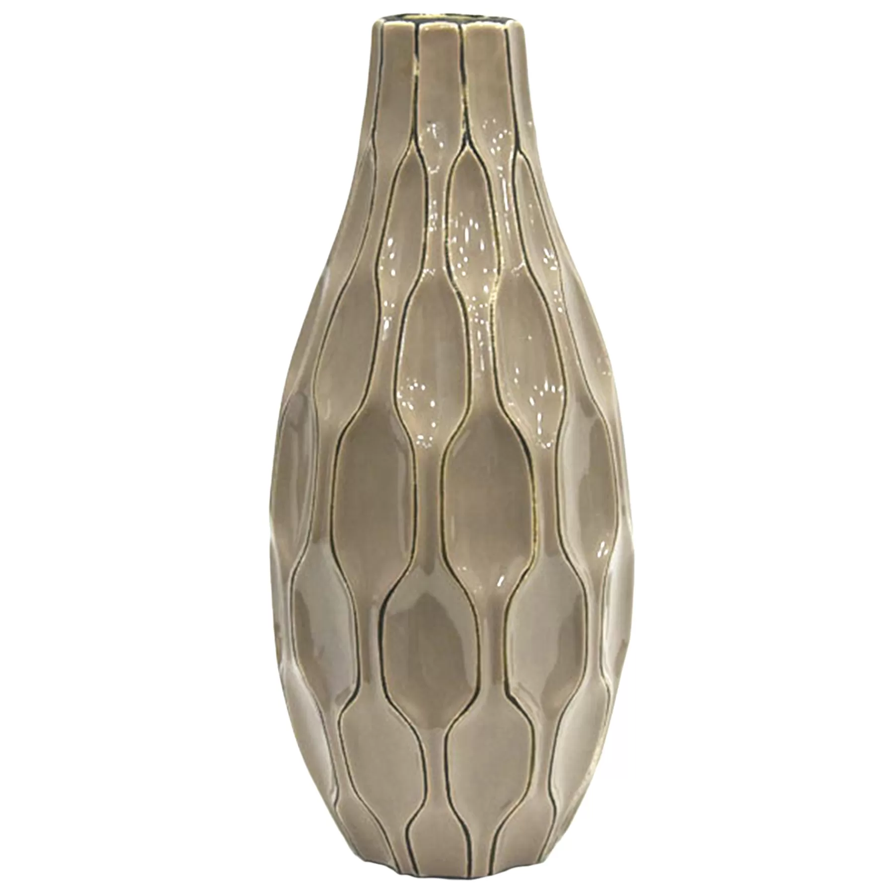 * Closeout Sale Katherine Grey Ceramic Vase, 15