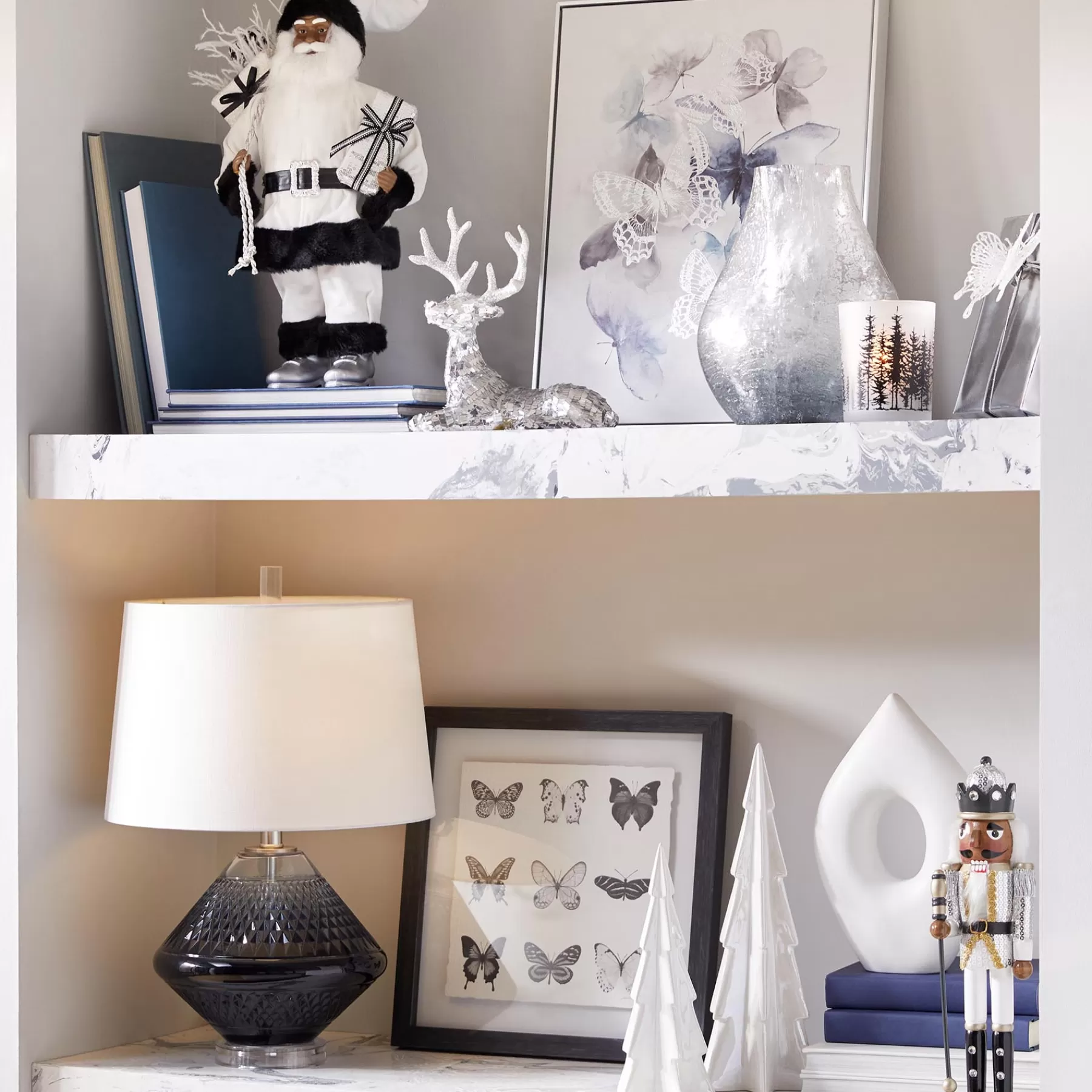 * Closeout Sale Laila Ali White Ceramic Sculpture Decor, 12