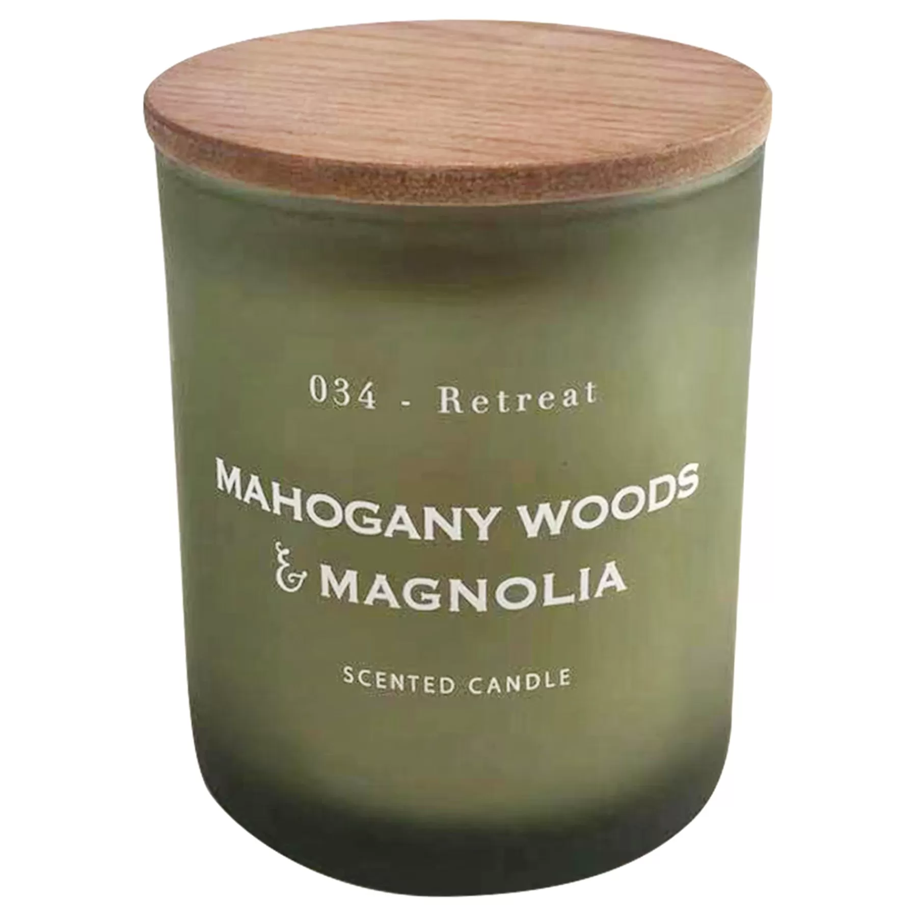 * Closeout Sale Mahogany Magnolia Scented Glass Jar Candle, 8Oz