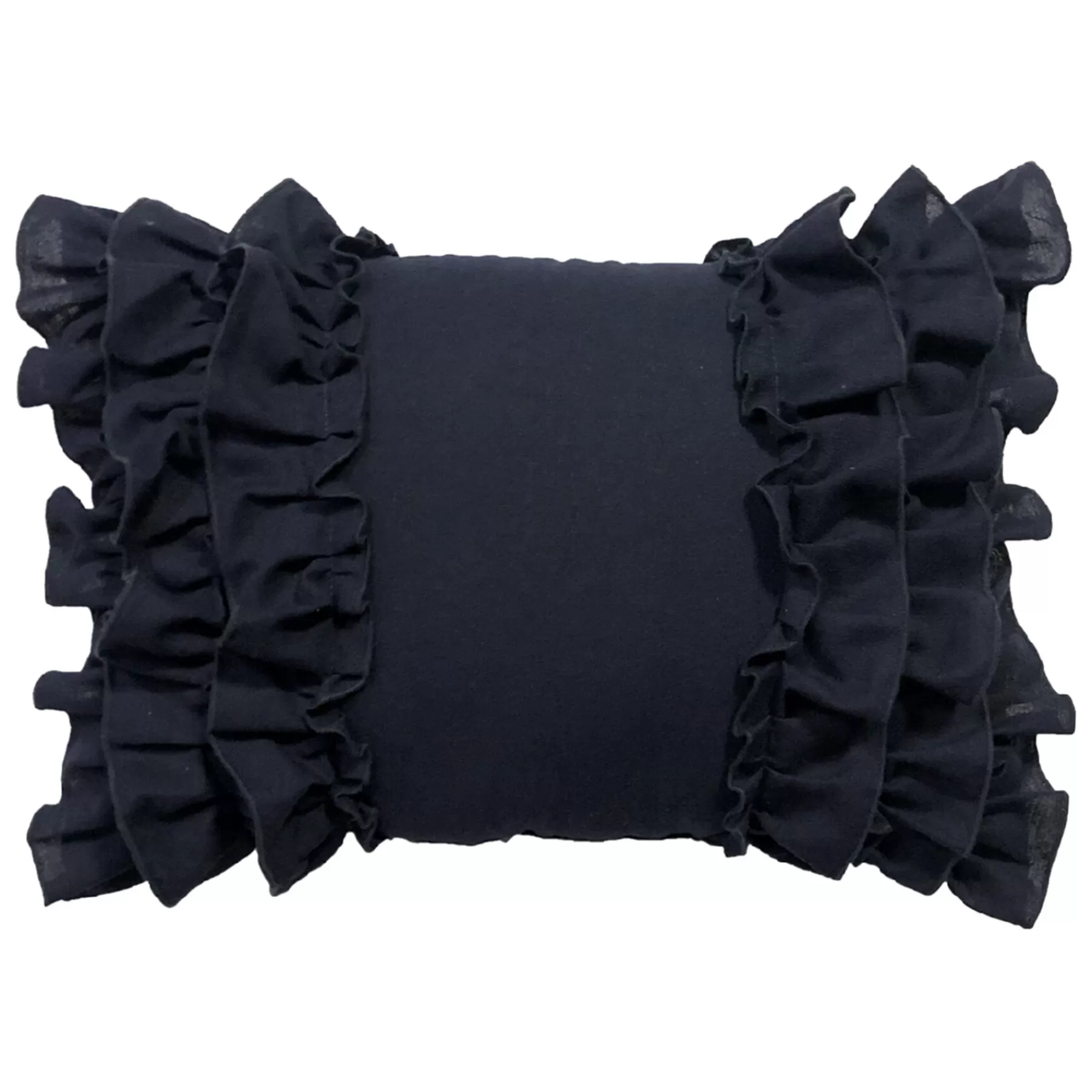 * Closeout Sale Modern Dreams Lauren Blue Layered Ruffles Throw Pillow, 14 20