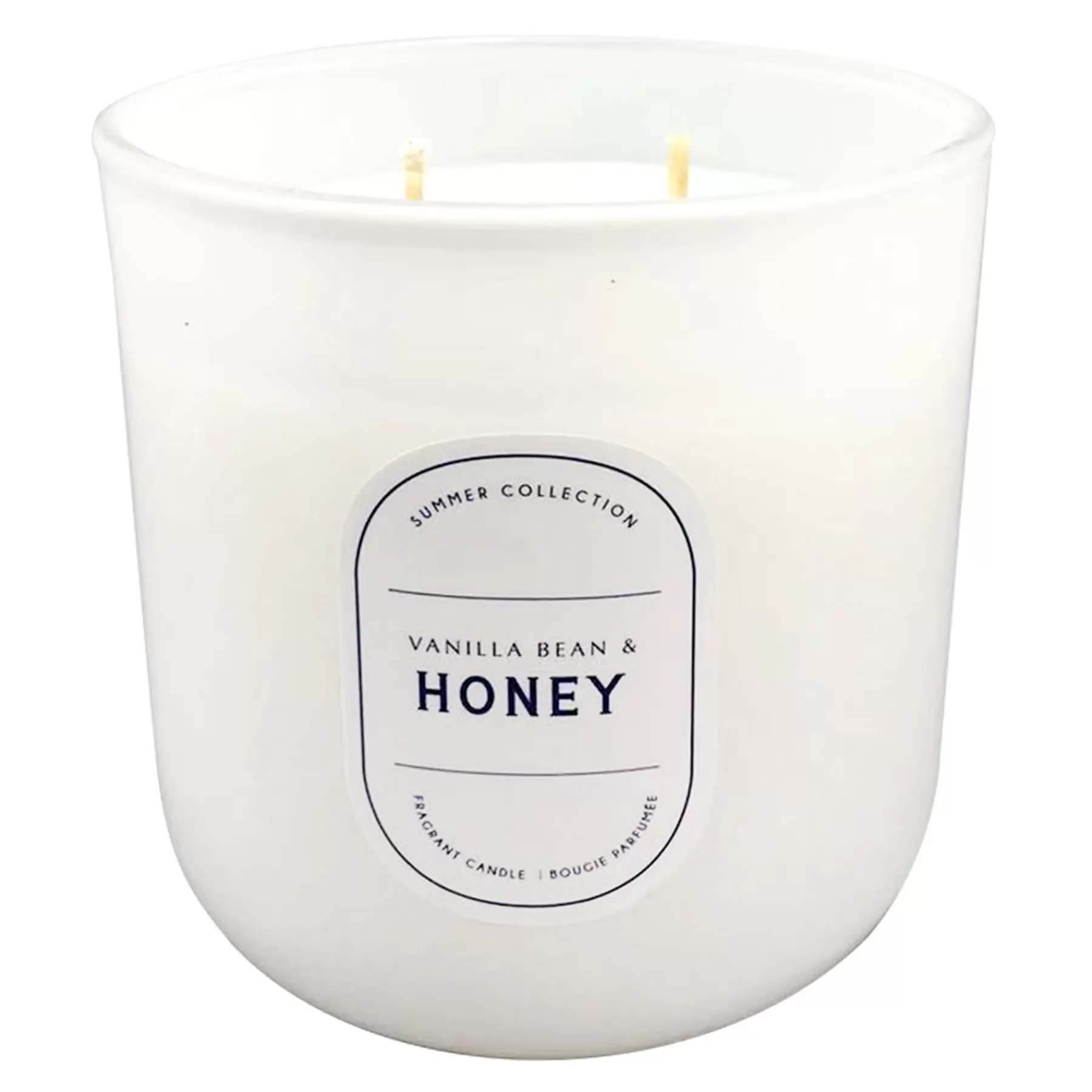 * Closeout Sale Vanilla Bean & Honey Scented Glass Candle,12.5Oz