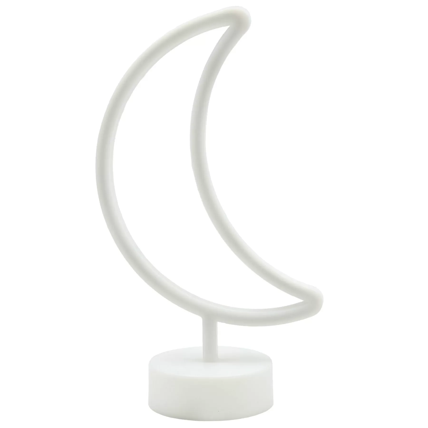 * Closeout Sale White Plastic Moon Lamp, 12.5