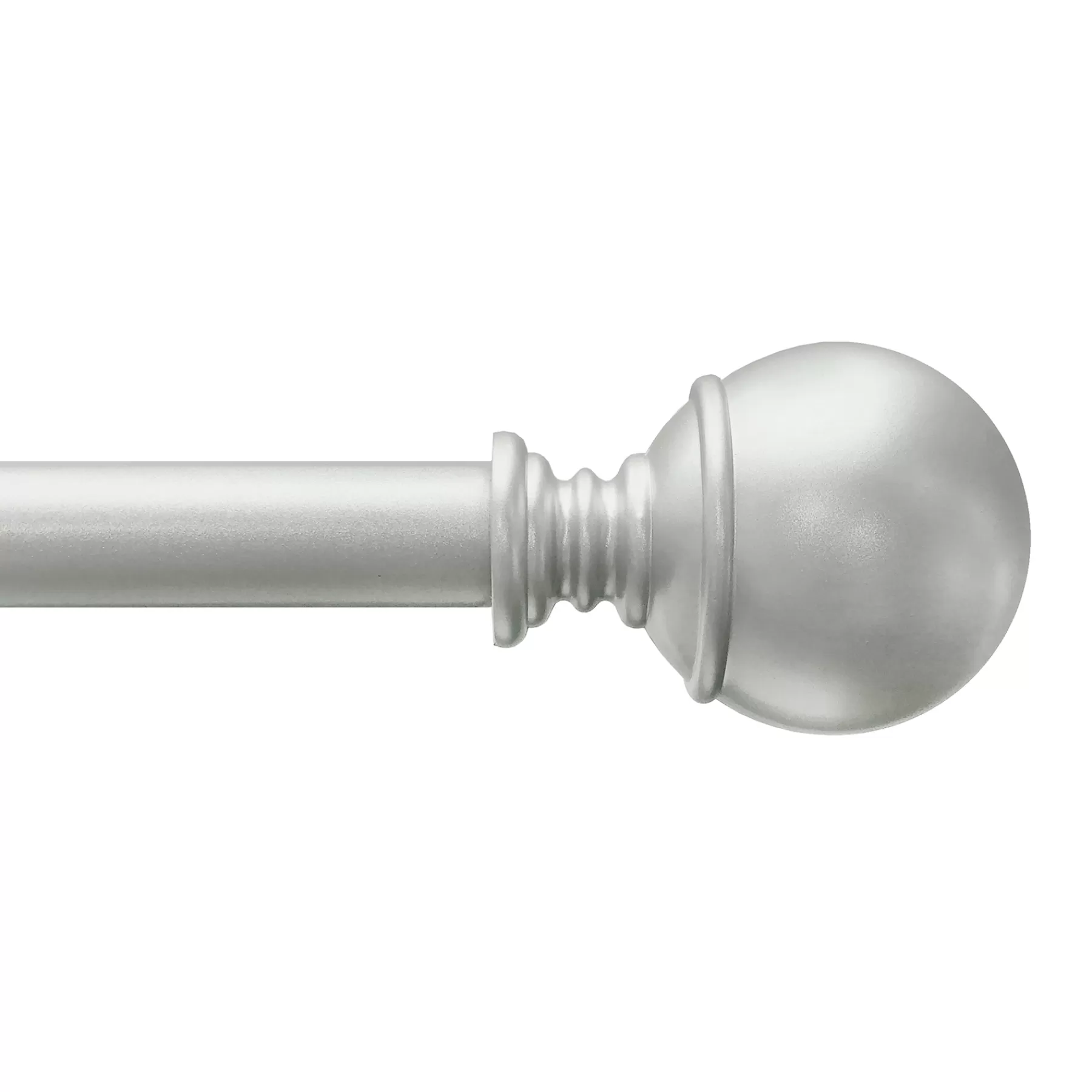 * Discount Sale Alex Ball 18 -36 Adjustable 1/2 Diameter Curtain Rod, Nickel Finish